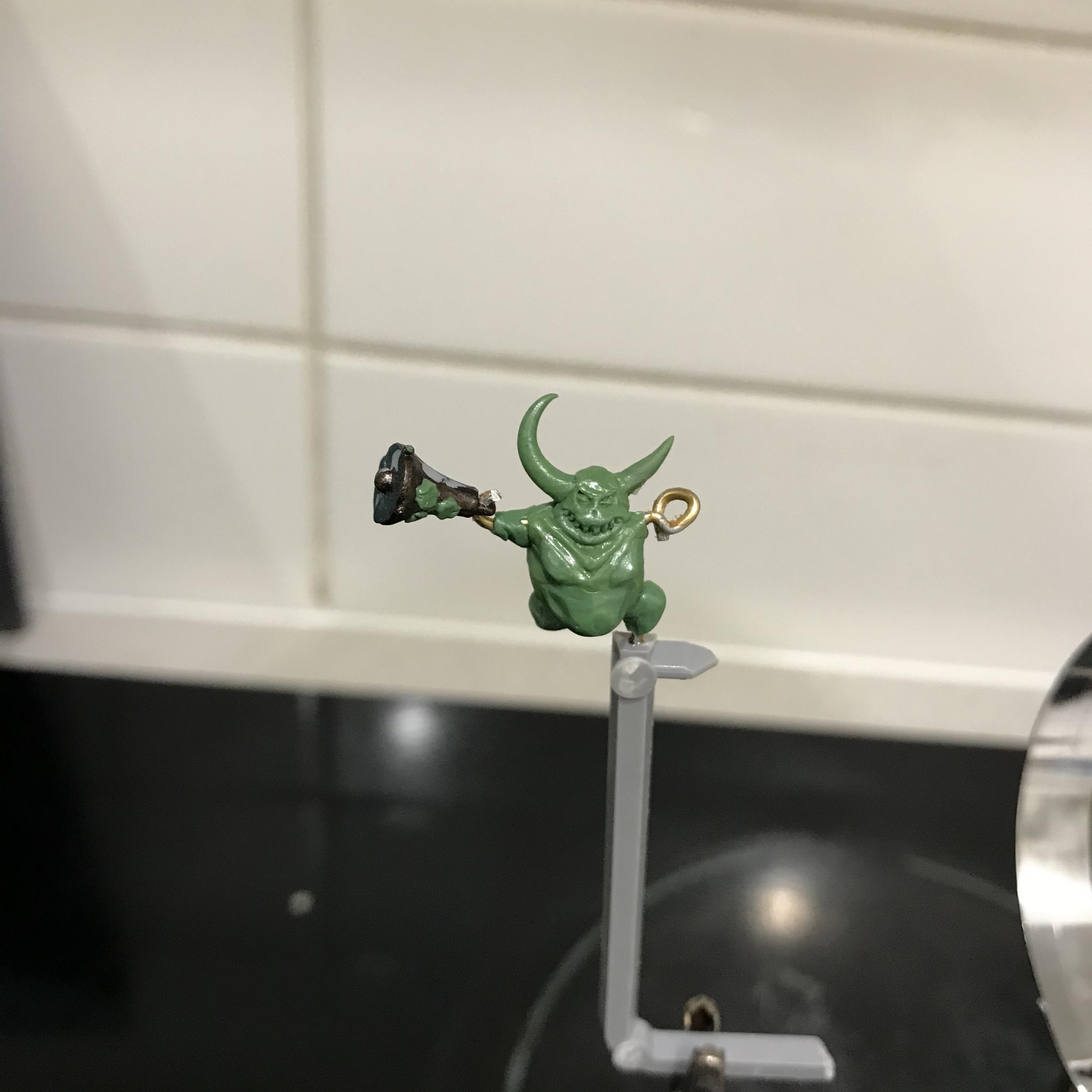 54mm, Chaos Space Marines, Conversion, Daemon Prince, Greenstuff, Inquisitor, Metal Miniatures, Nugle Conversion, Nurgle, Warhammer 40,000