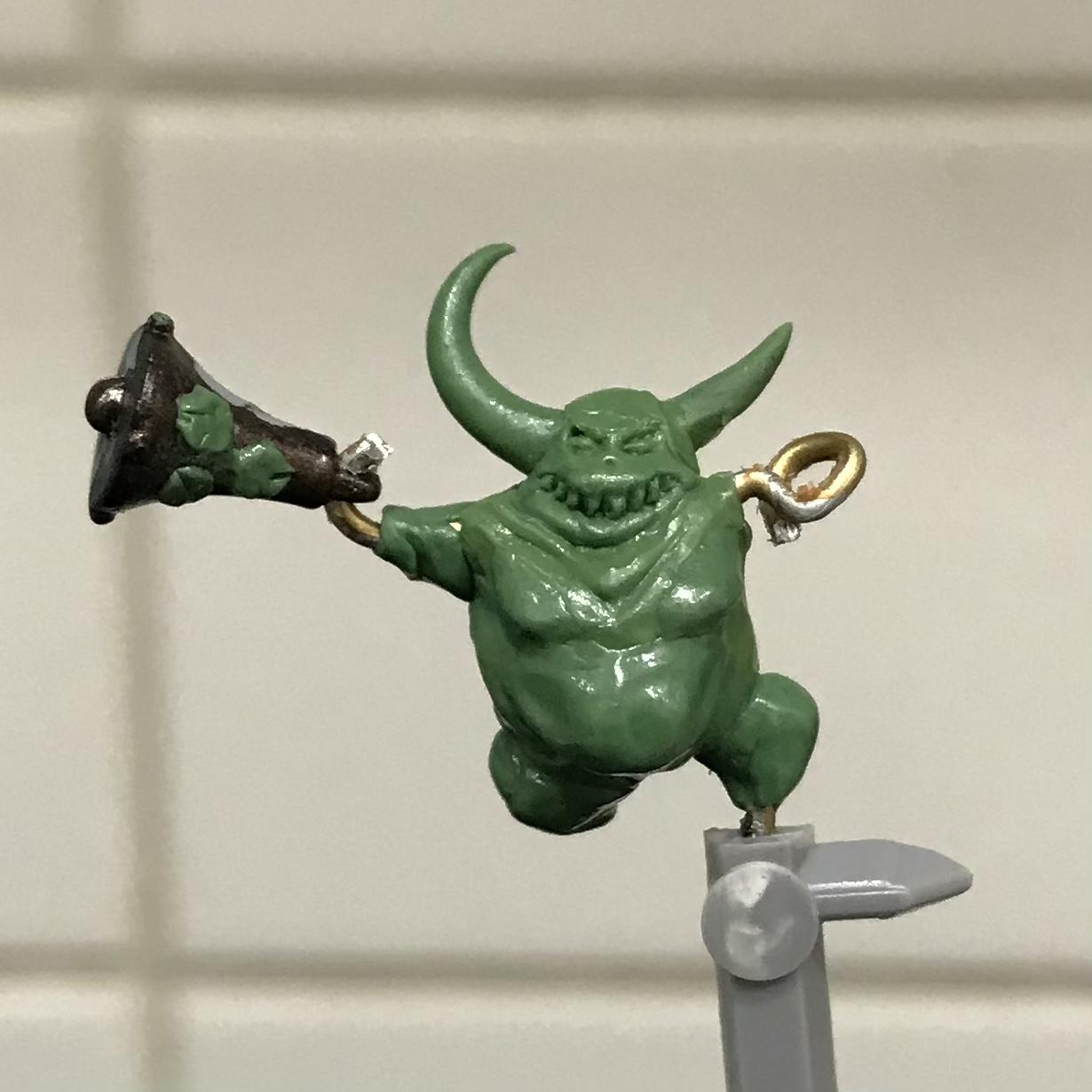 54mm, Chaos Space Marines, Conversion, Daemon Prince, Greenstuff, Inquisitor, Metal Miniatures, Nugle Conversion, Nurgle, Warhammer 40,000