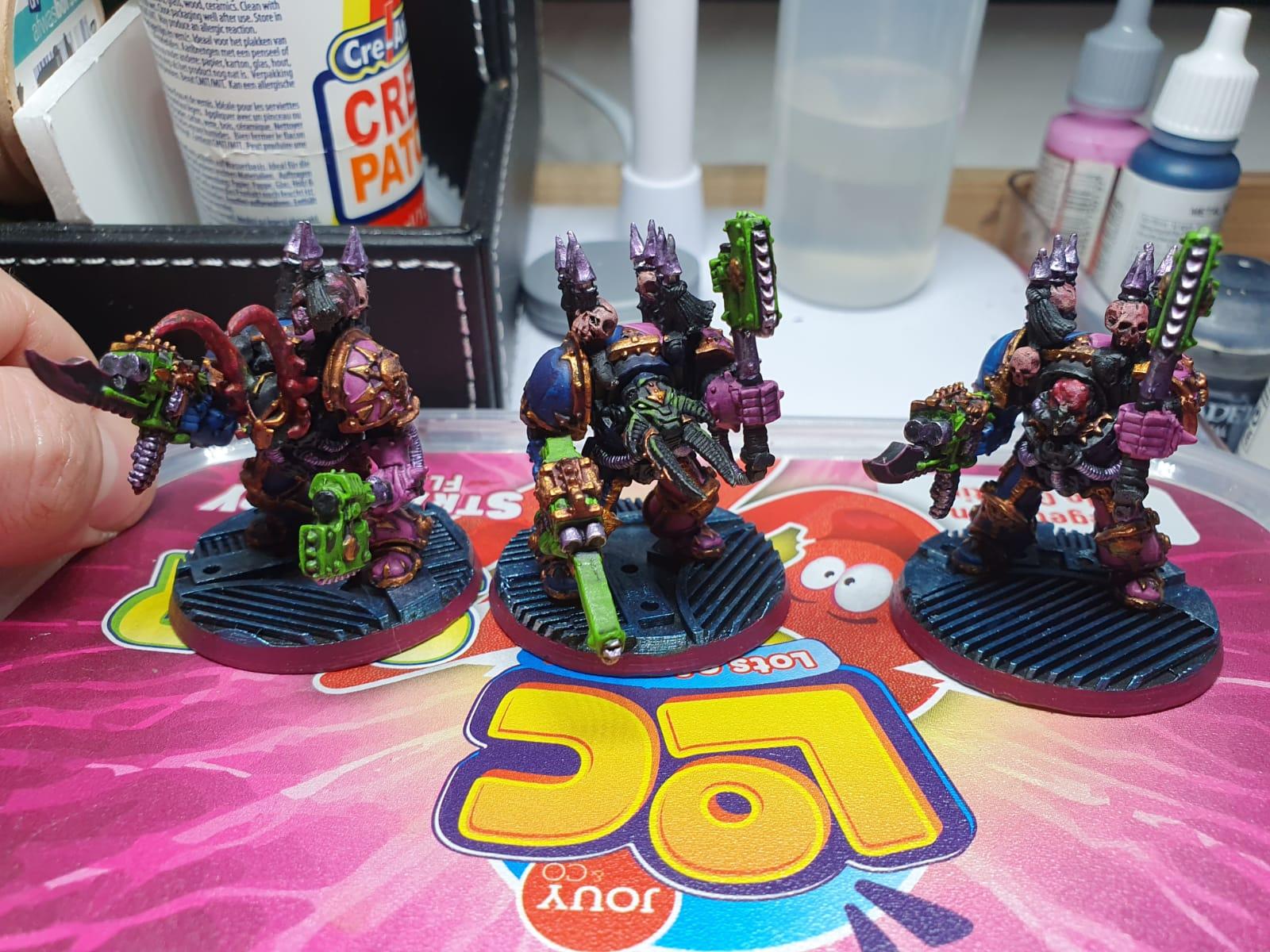 front view of the first 3 termies done