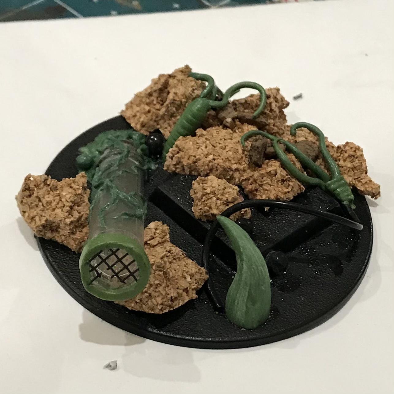 54mm, Chaos Space Marines, Conversion, Daemon Prince, Greenstuff, Inquisitor, Metal Miniatures, Nugle Conversion, Nurgle, Warhammer 40,000