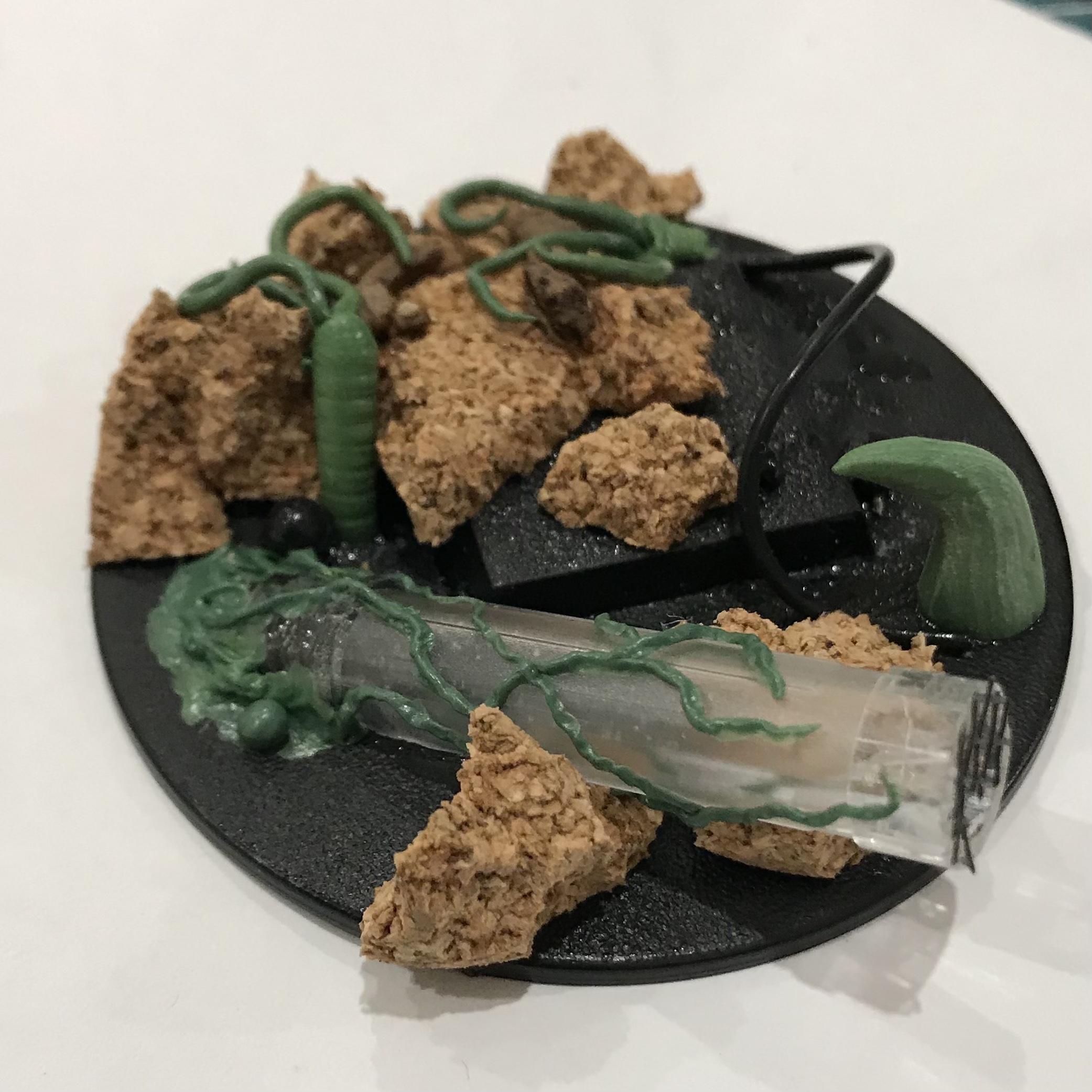 54mm, Chaos Space Marines, Conversion, Daemon Prince, Greenstuff, Inquisitor, Metal Miniatures, Nugle Conversion, Nurgle, Warhammer 40,000
