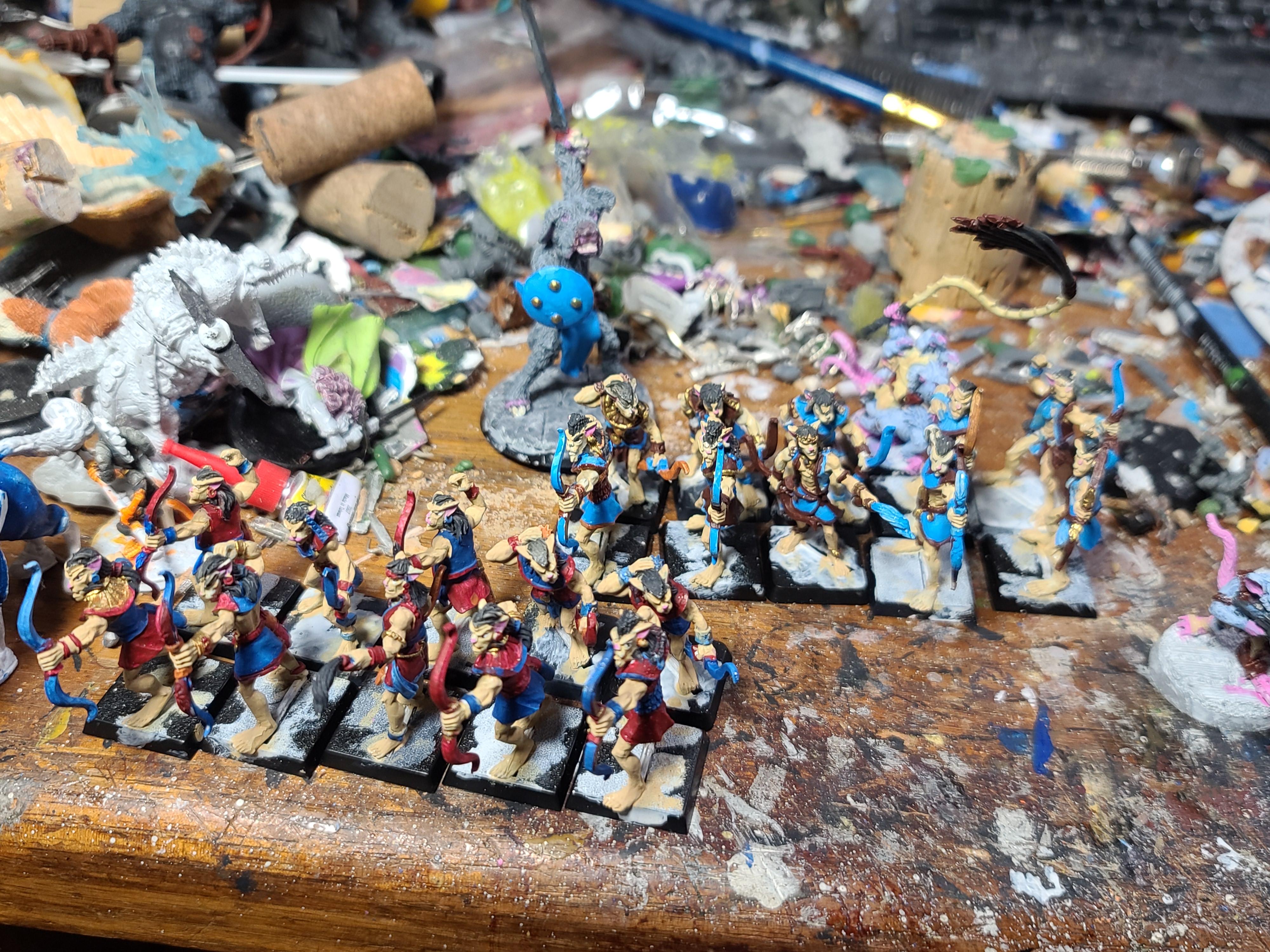 Archers, Basti, Catboys, Crocodile Games, Wargods Of Aegyptus
