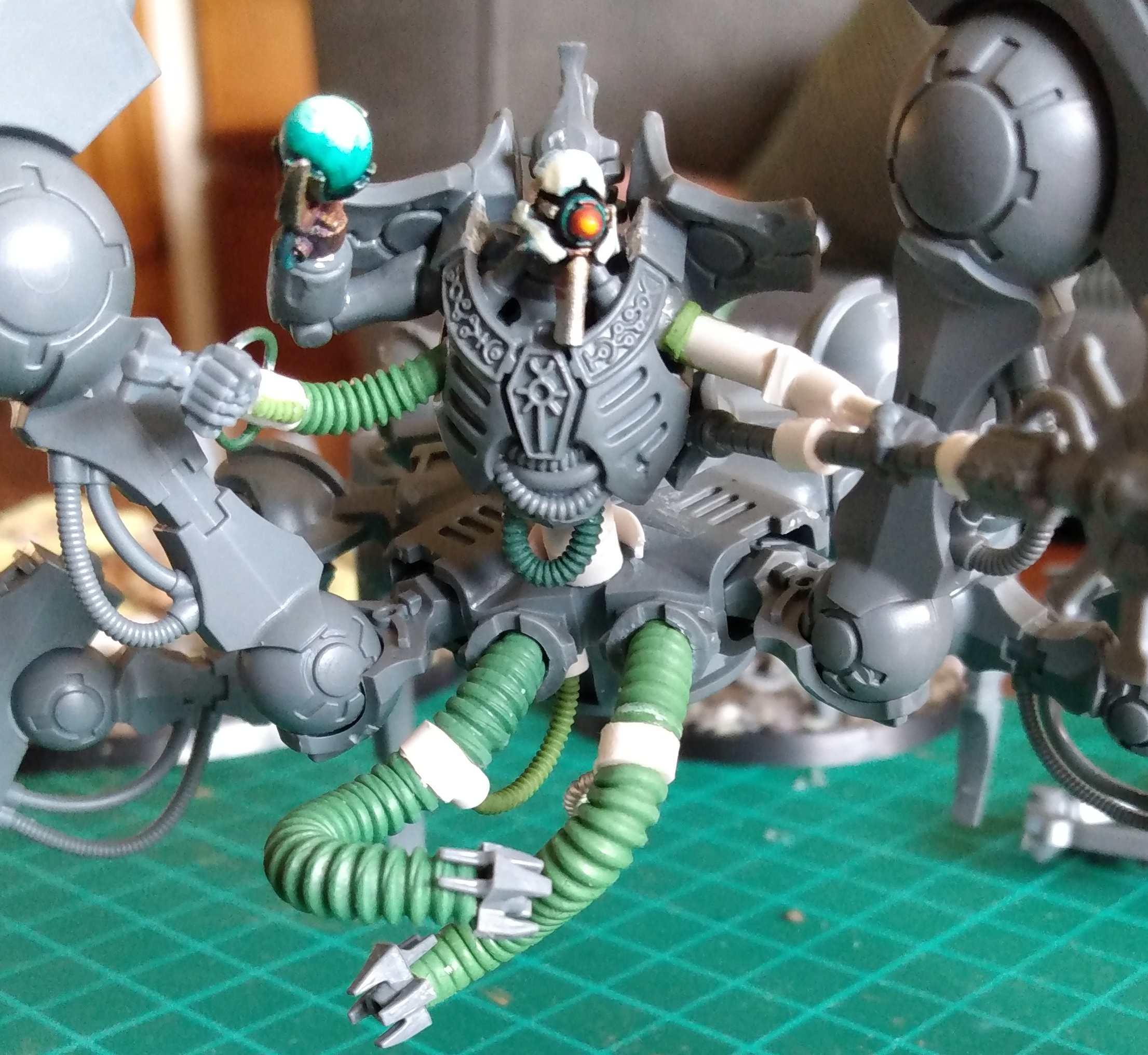 Catacomb Command Barge Conversion, Converted Triarch Stalker, Destroyer Cult Conversions, Necron Conversion, Necron Conversions, Necron Destroyer Cult, Triarch Stalker Conversion