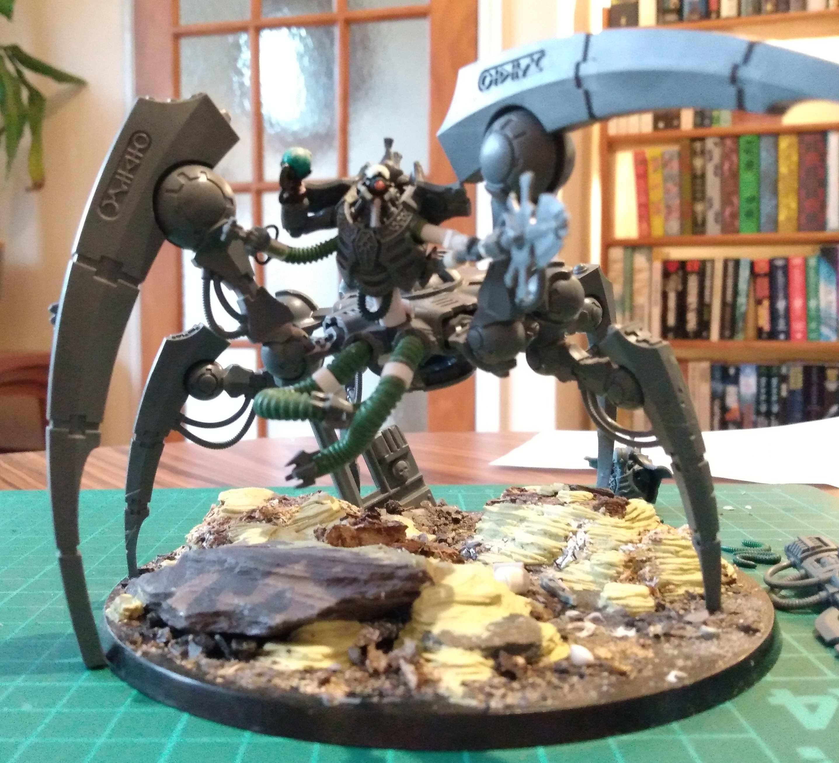 Catacomb Command Barge Conversion, Converted Triarch Stalker, Destroyer Cult Conversions, Necron Conversion, Necron Conversions, Necron Destroyer Cult, Triarch Stalker Conversion
