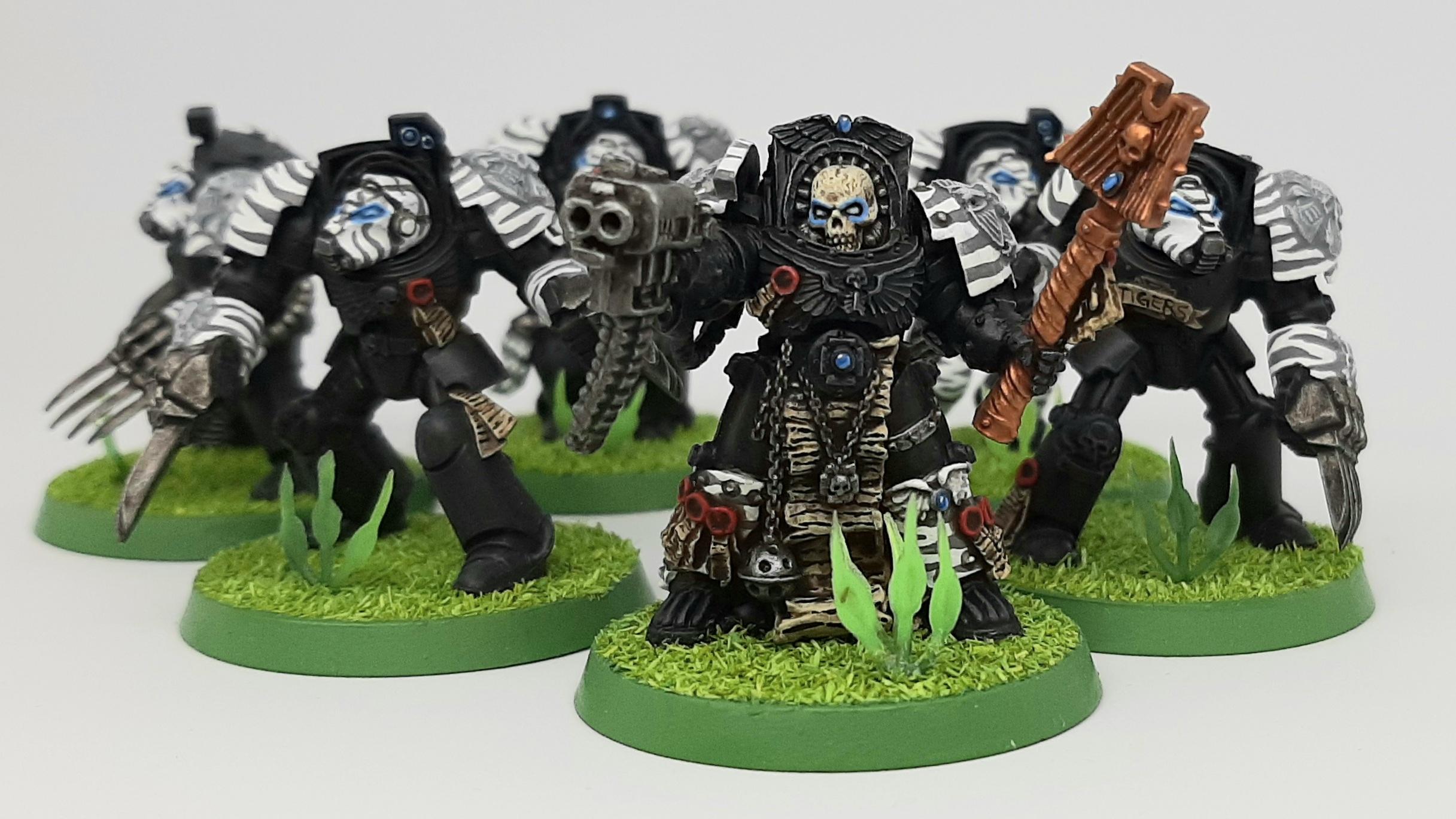 Adeptus, Astartes, Camouflage, Conversion, Custom, Fighting, Forest, Jungle, Kitbash, Space, Space Marines, Tigers, Veda