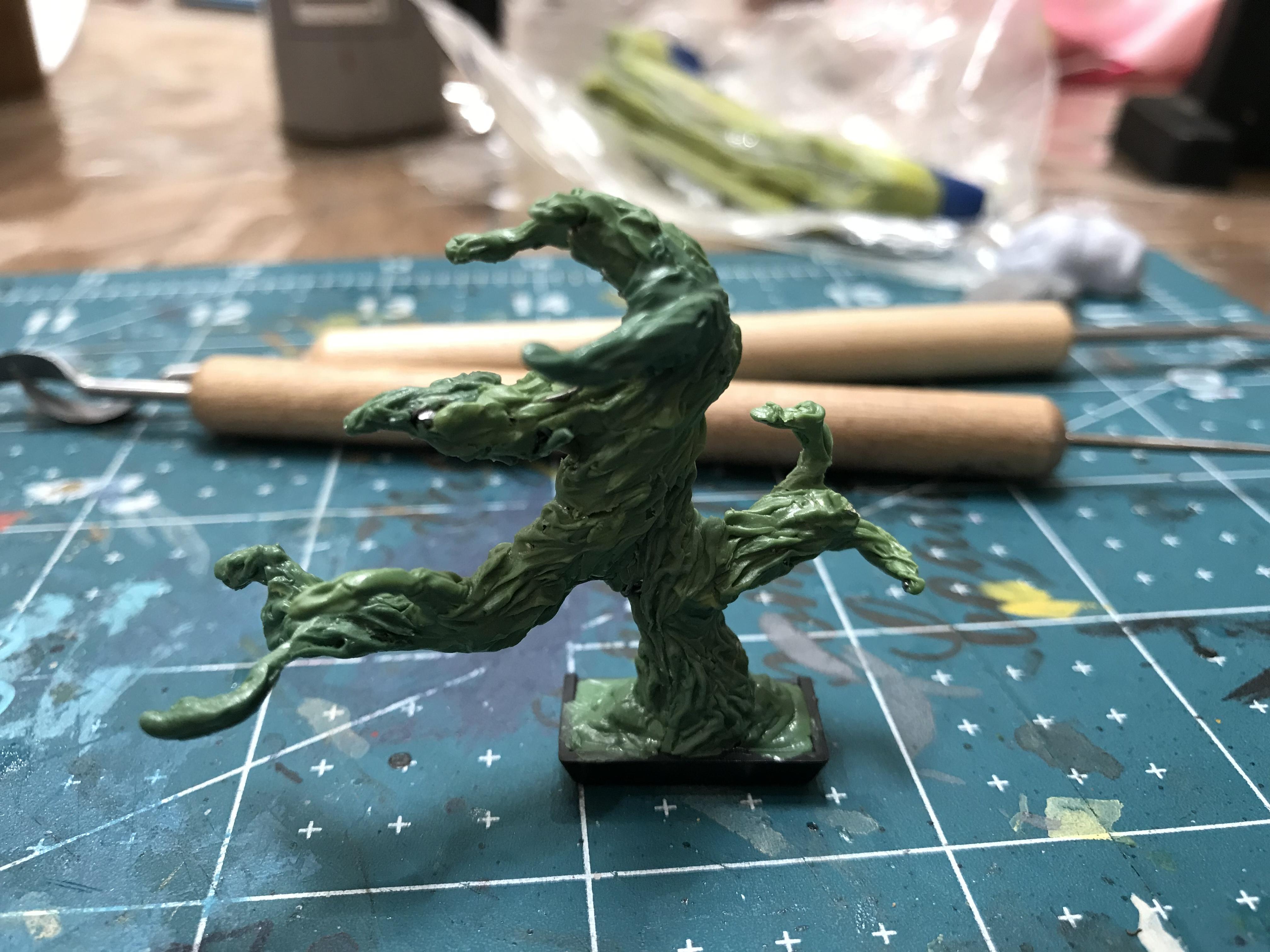 54mm, Chaos Space Marines, Conversion, Daemon Prince, Greenstuff, Inquisitor, Metal Miniatures, Nugle Conversion, Nurgle, Warhammer 40,000