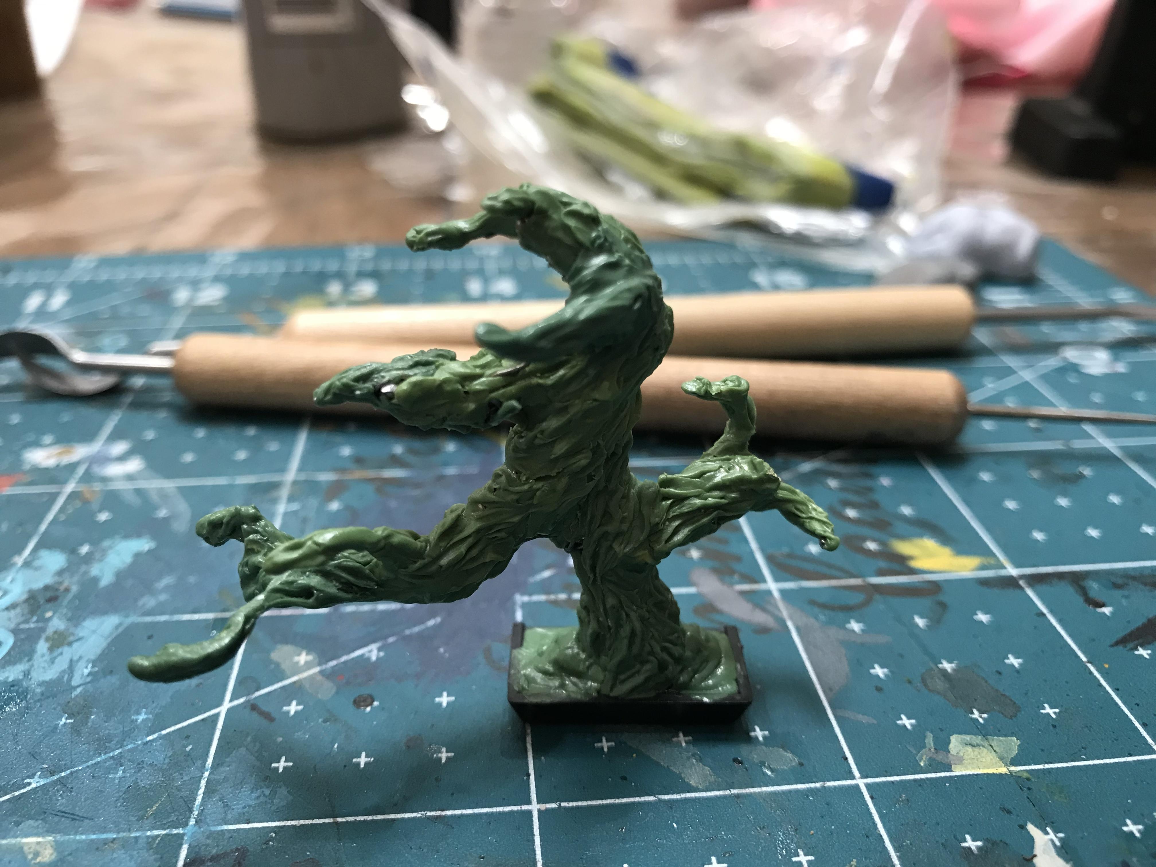 54mm, Chaos Space Marines, Conversion, Daemon Prince, Greenstuff, Inquisitor, Metal Miniatures, Nugle Conversion, Nurgle, Warhammer 40,000