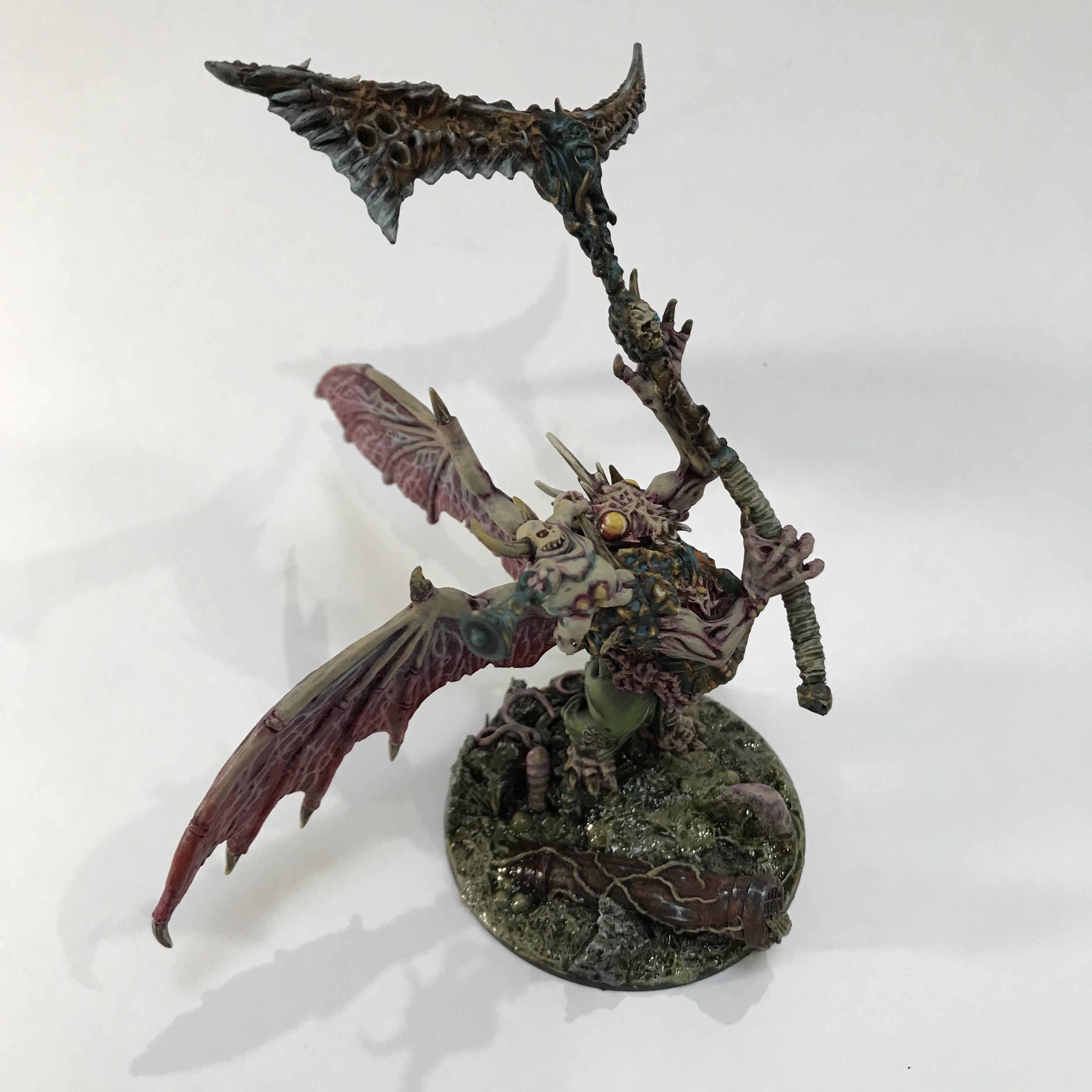 54mm, Chaos Space Marines, Conversion, Daemon Prince, Greenstuff, Inquisitor, Metal Miniatures, Nugle Conversion, Nurgle, Warhammer 40,000