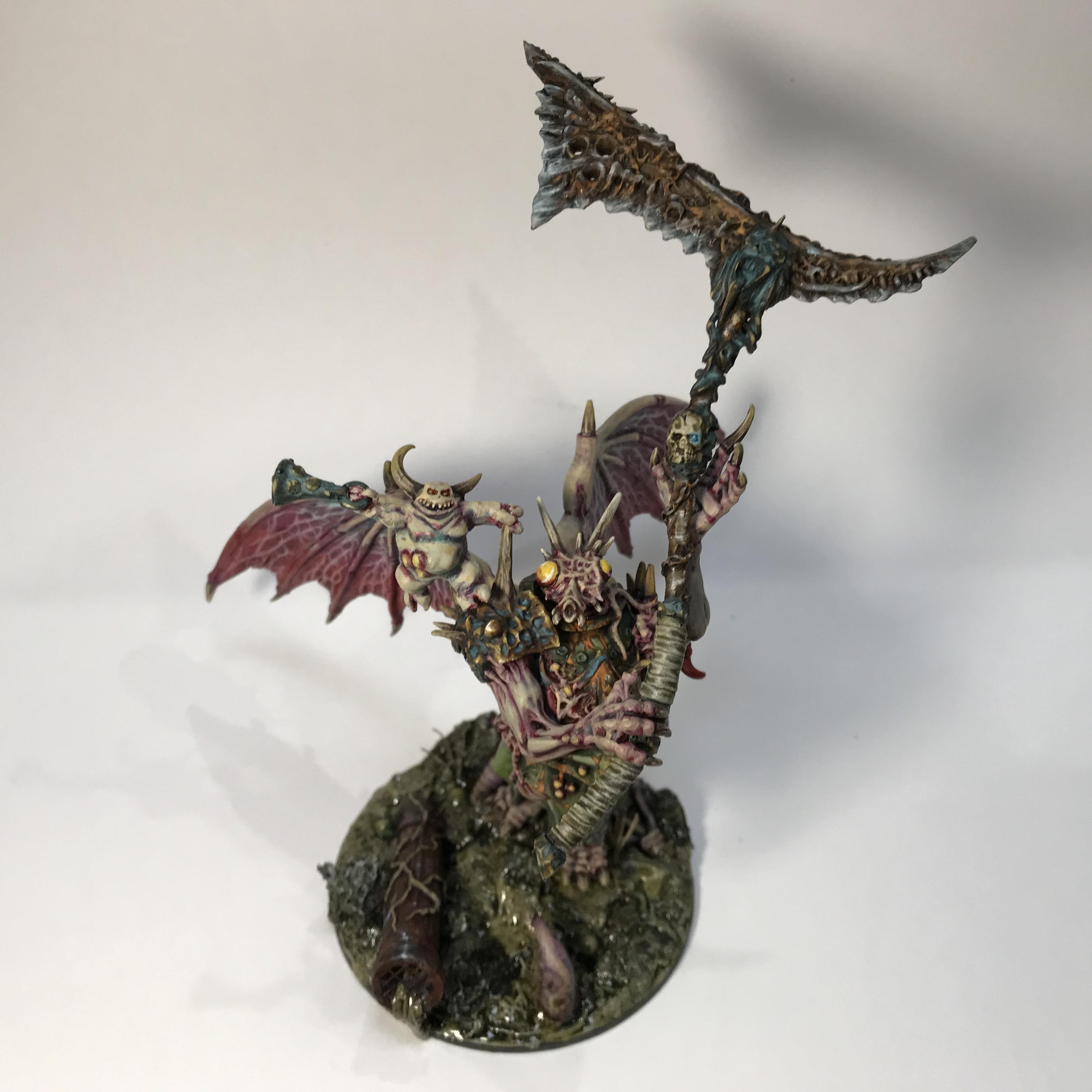 54mm, Chaos Space Marines, Conversion, Daemon Prince, Greenstuff, Inquisitor, Metal Miniatures, Nugle Conversion, Nurgle, Warhammer 40,000