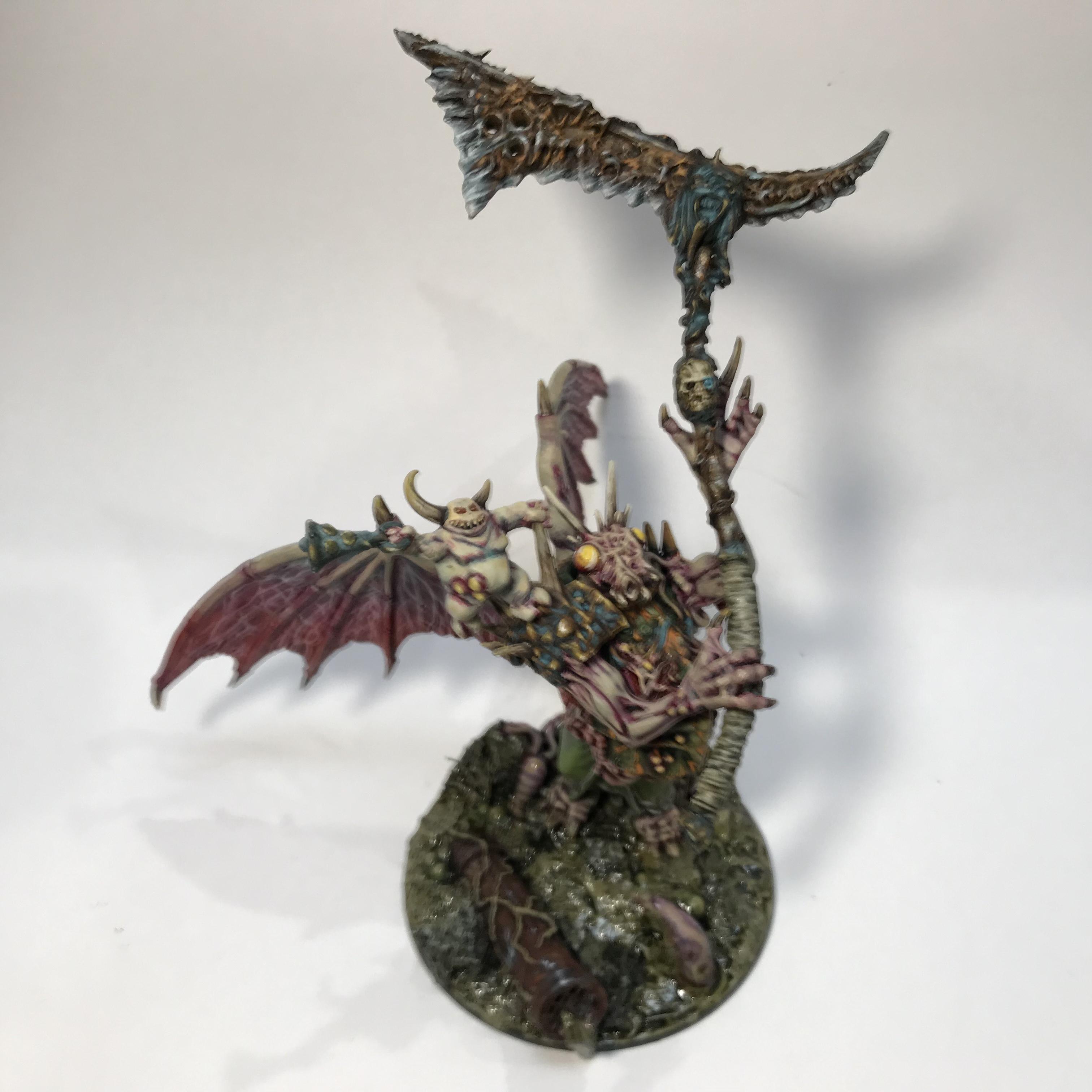 54mm, Chaos Space Marines, Conversion, Daemon Prince, Greenstuff, Inquisitor, Metal Miniatures, Nugle Conversion, Nurgle, Warhammer 40,000