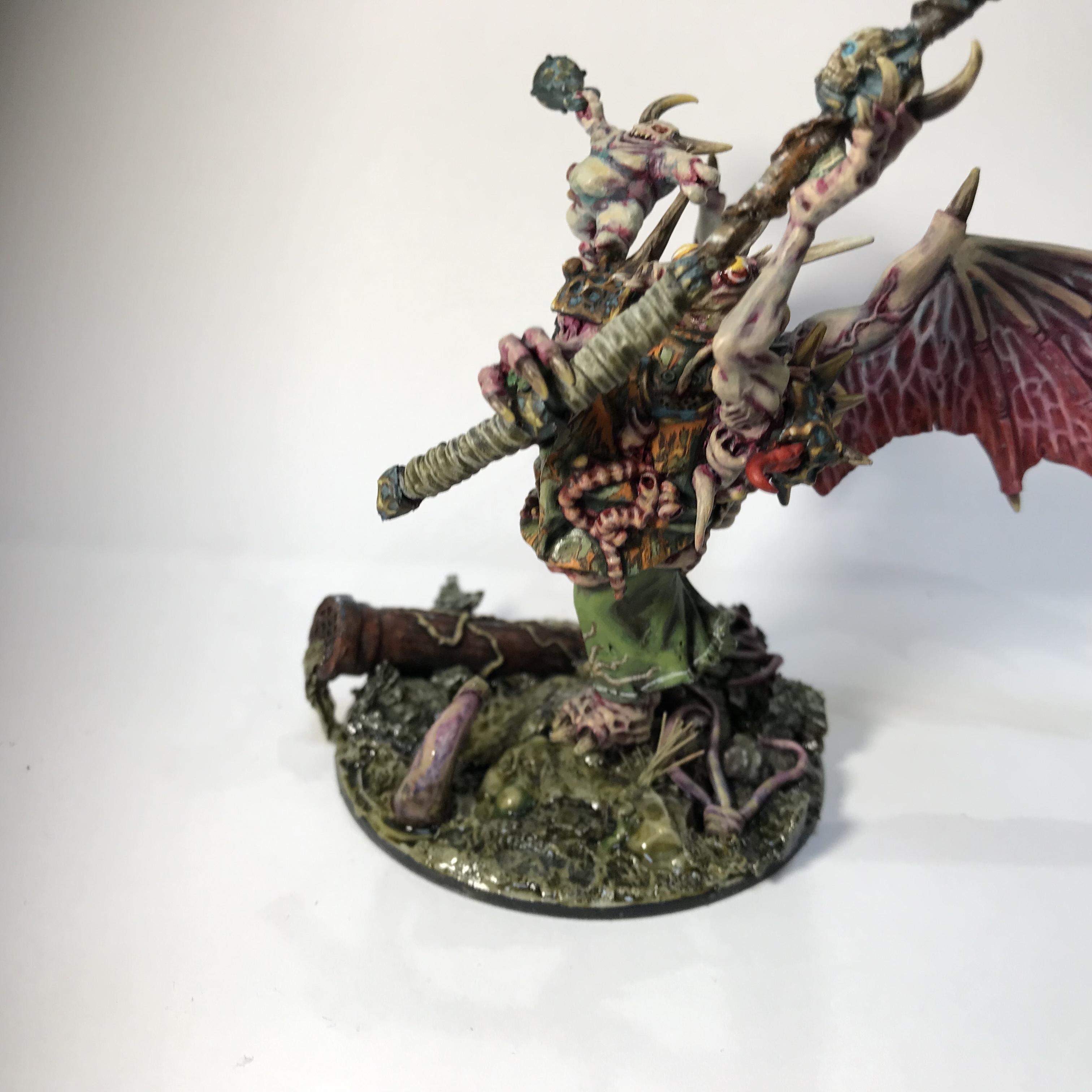 54mm, Chaos Space Marines, Conversion, Daemon Prince, Greenstuff, Inquisitor, Metal Miniatures, Nugle Conversion, Nurgle, Warhammer 40,000