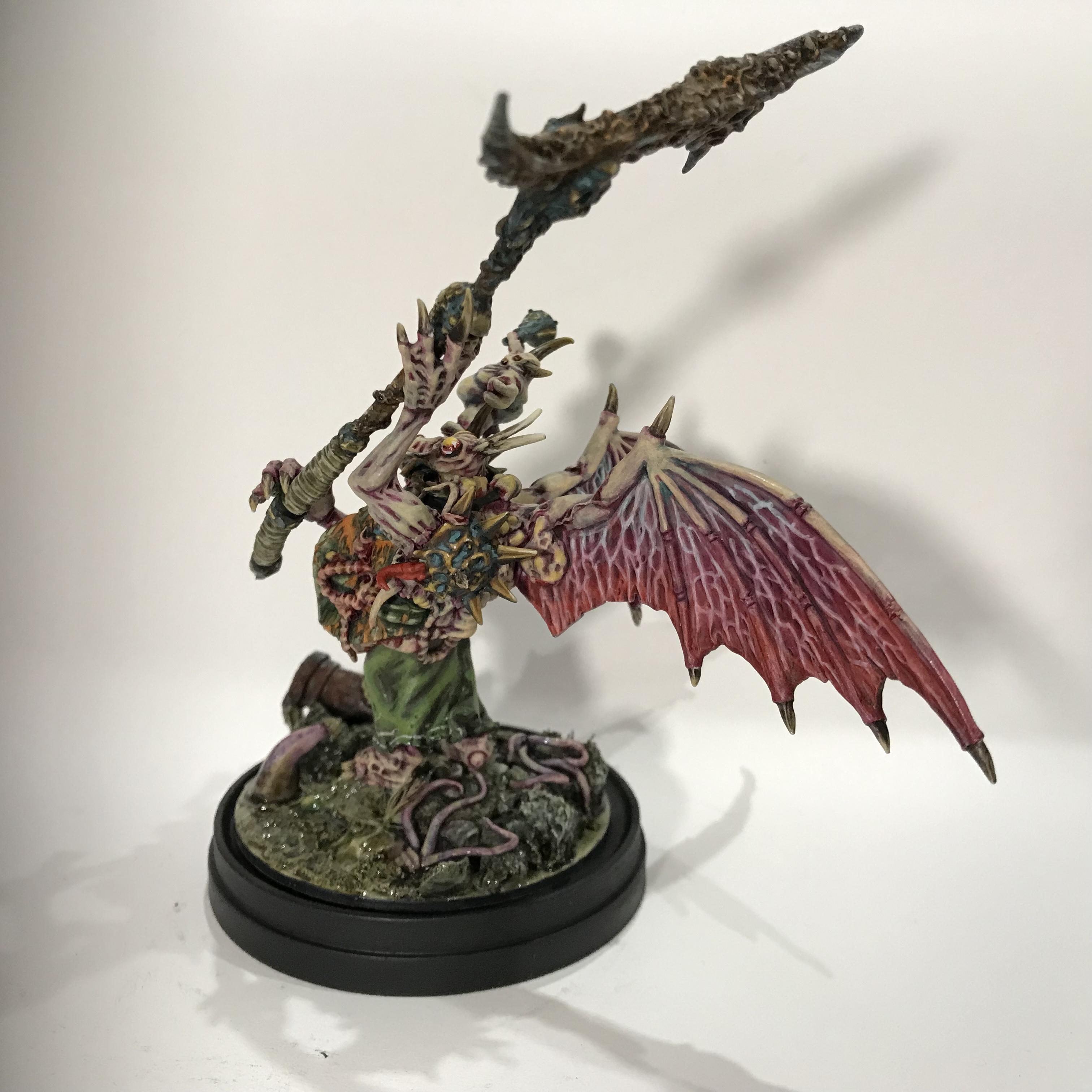 54mm, Chaos Space Marines, Conversion, Daemon Prince, Greenstuff, Inquisitor, Metal Miniatures, Nugle Conversion, Nurgle, Warhammer 40,000