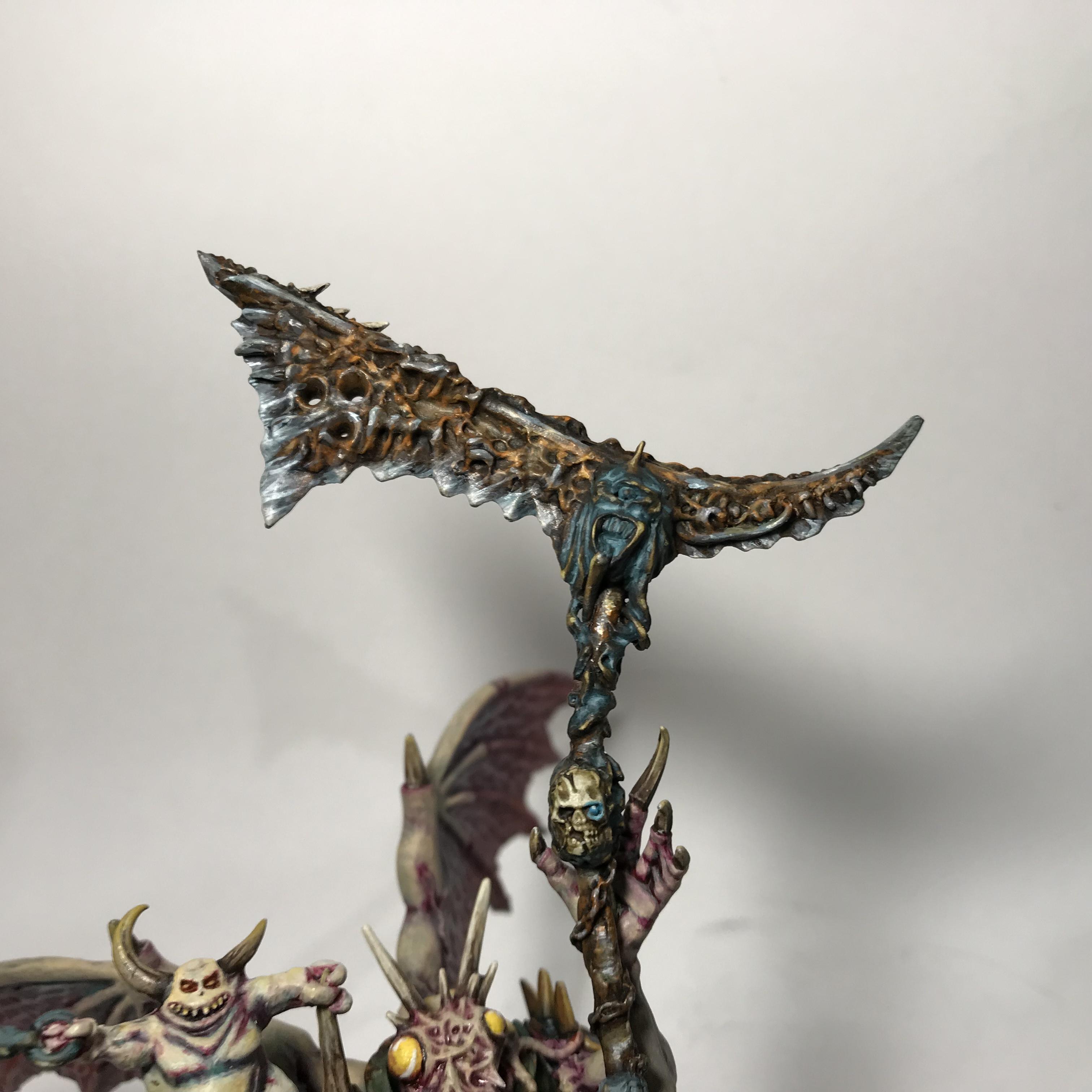 54mm, Chaos Space Marines, Conversion, Daemon Prince, Greenstuff, Inquisitor, Metal Miniatures, Nugle Conversion, Nurgle, Warhammer 40,000