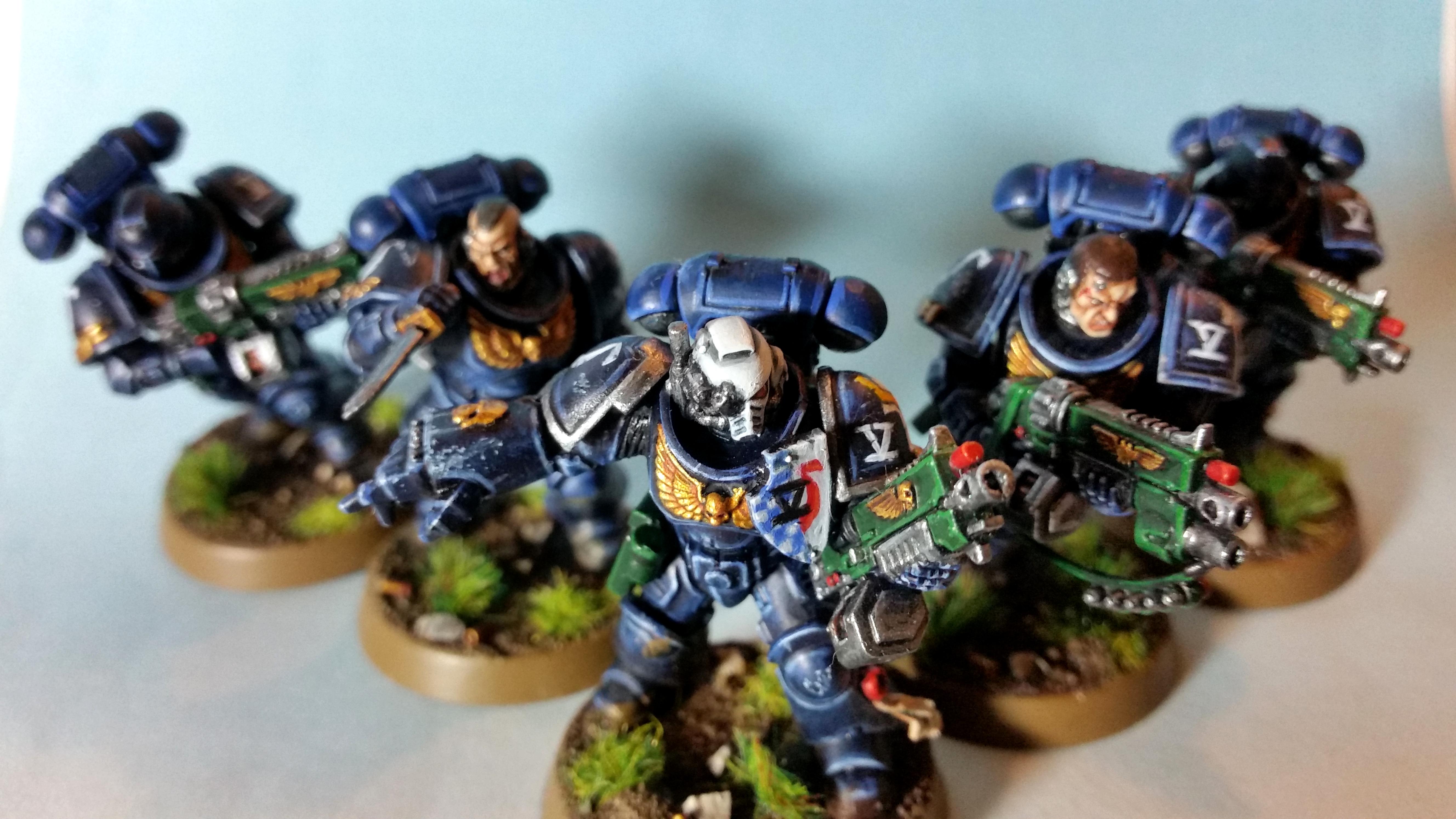 Auto Bolt Rifle, Intercessors, Primaris, Space Marines, Ultramarines