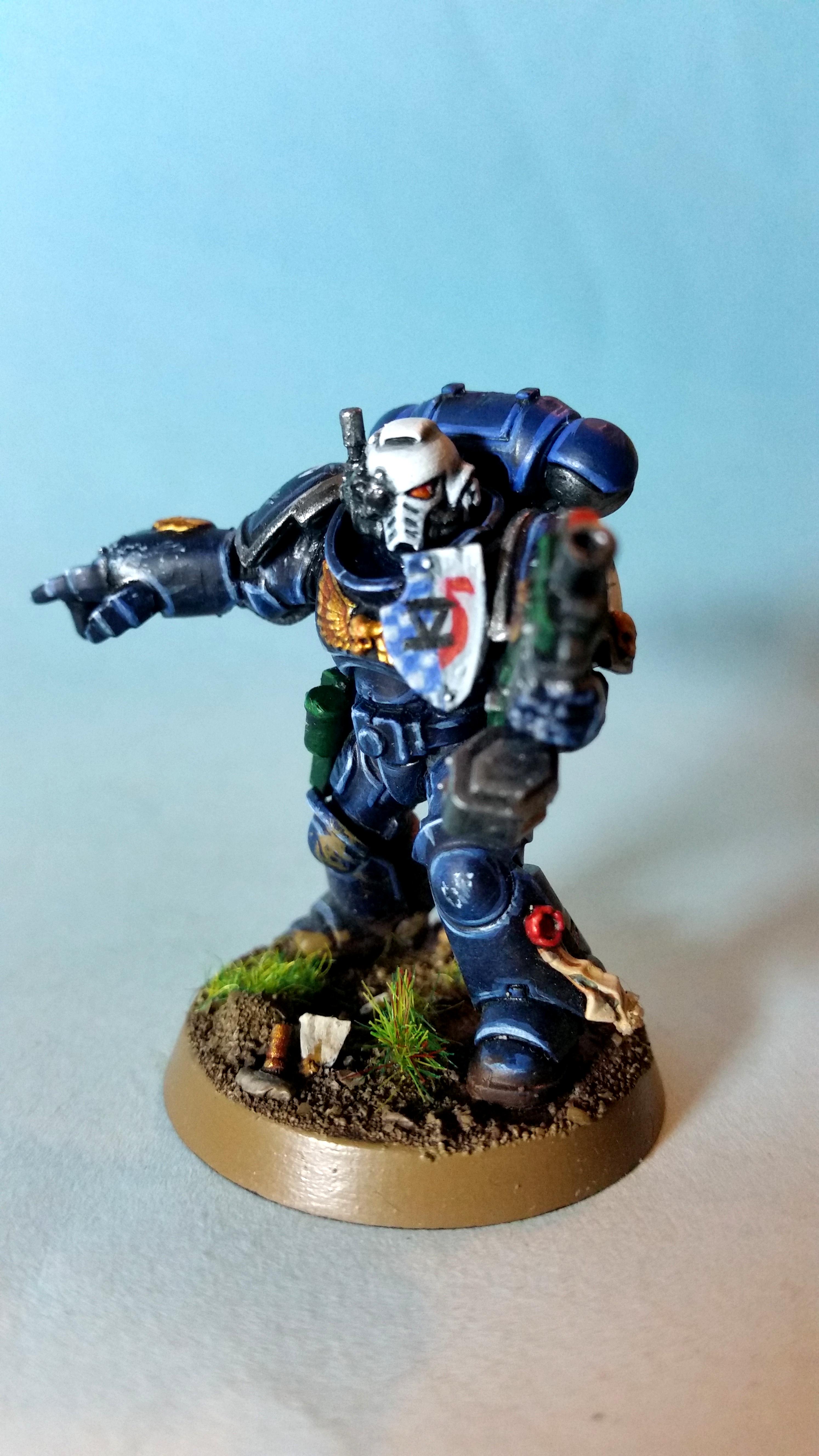 Auto Bolt Rifle, Intercessors, Primaris, Space Marines, Ultramarines