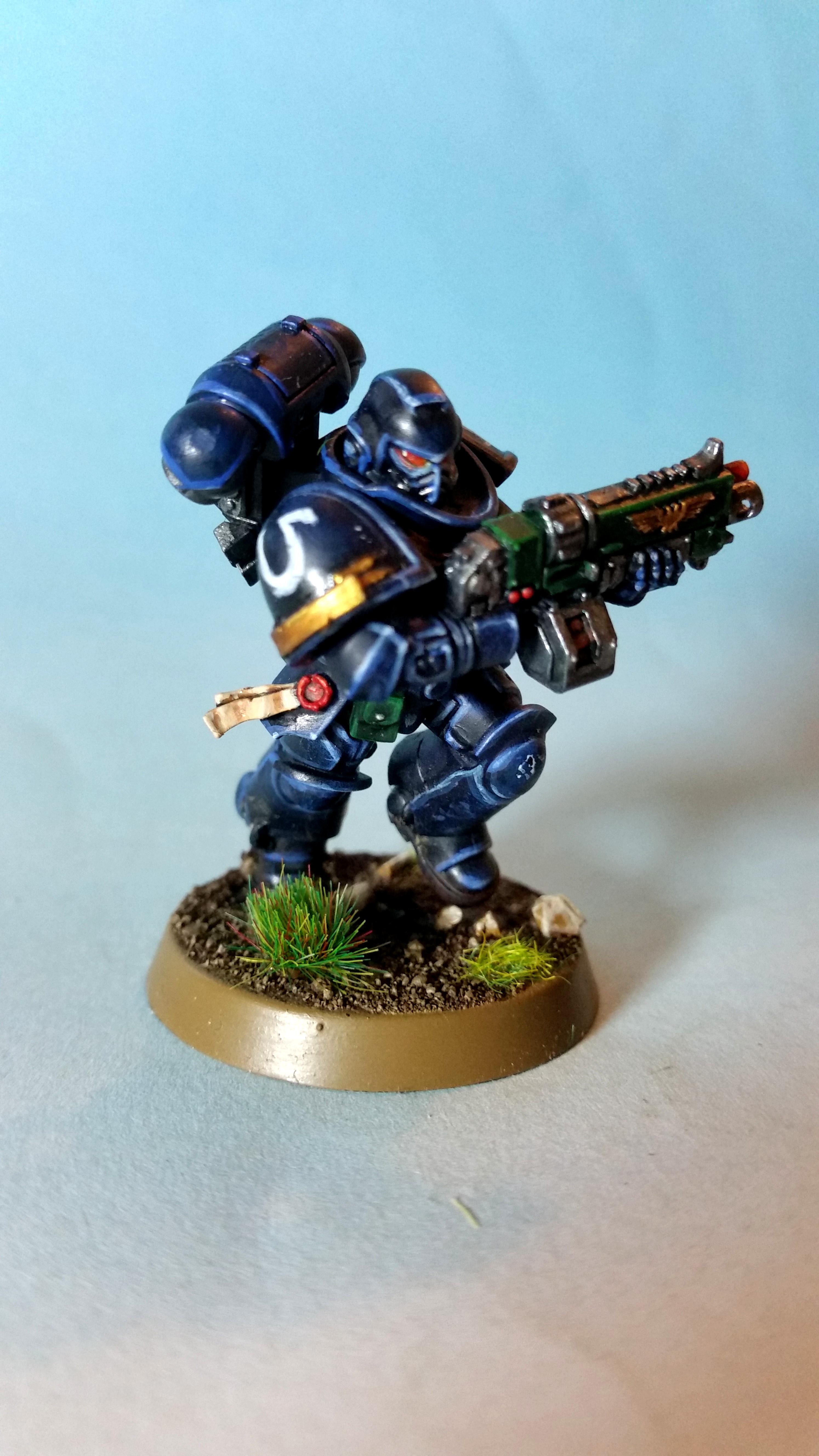 Auto Bolt Rifle, Intercessors, Primaris, Space Marines, Ultramarines