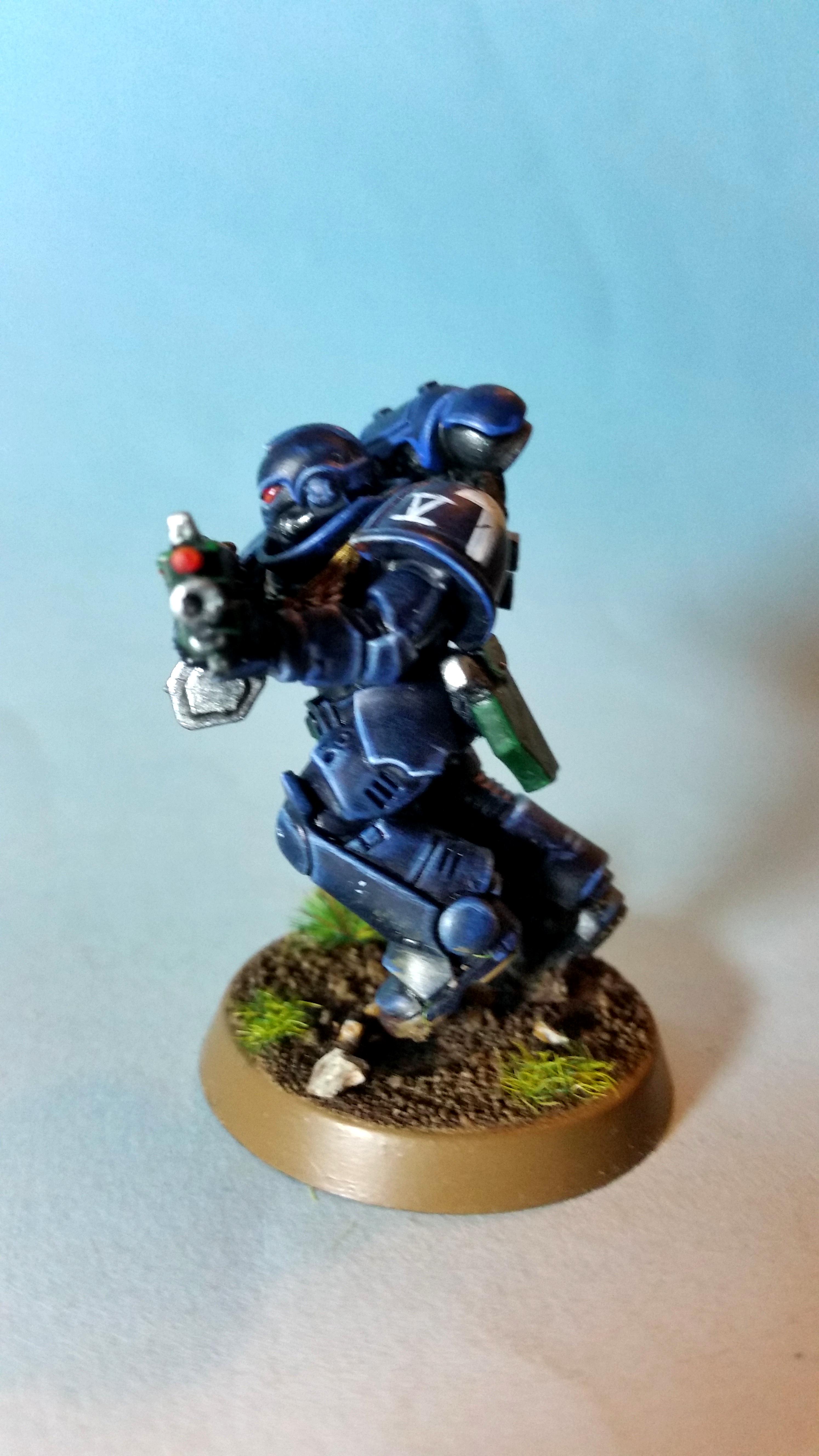 Auto Bolt Rifle, Intercessors, Primaris, Space Marines, Ultramarines