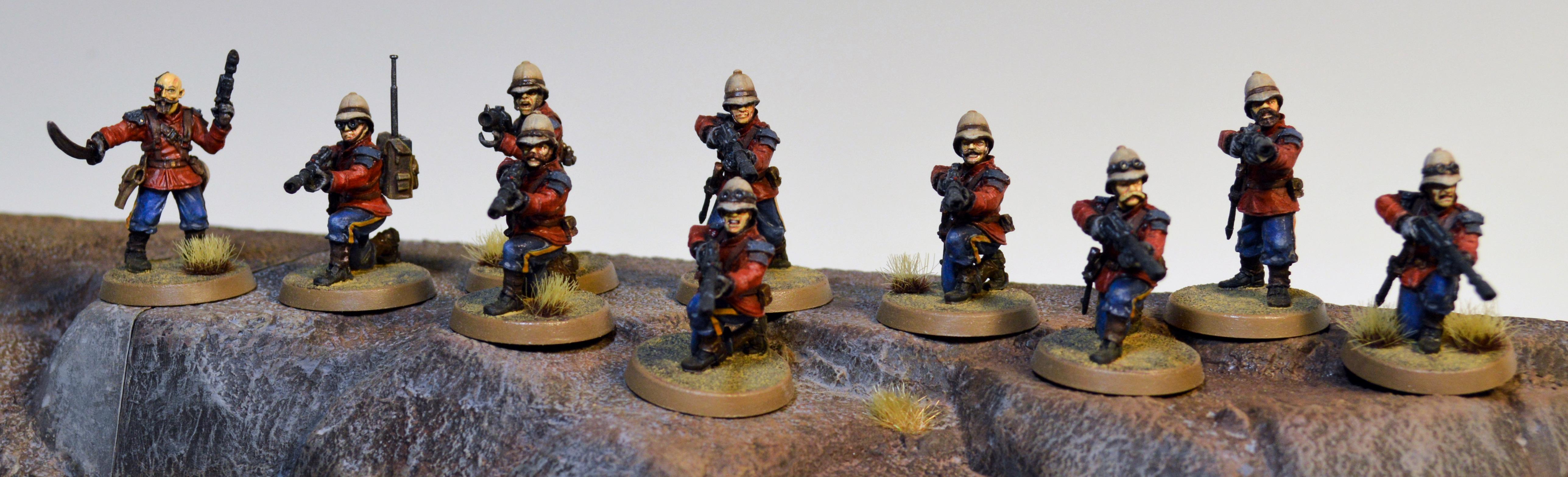 Astra Militarum, Imperial Guard, Mordian, Pith Helmet, Praetorian Guard