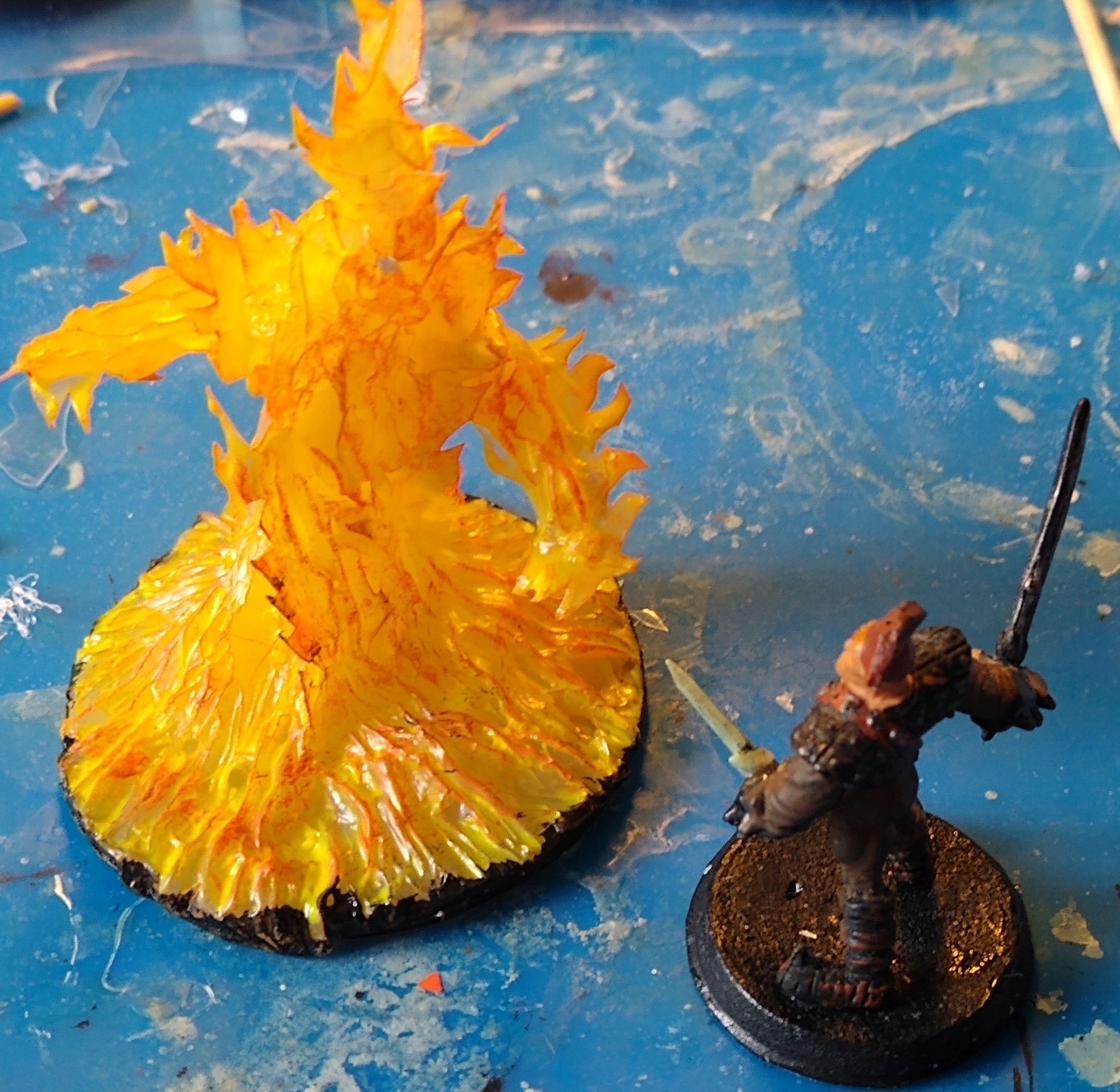 Dragon, Dungeons, Dungeons And Dragons, Elemental, Fire, Mini, Miniature, Monster, Sculpting