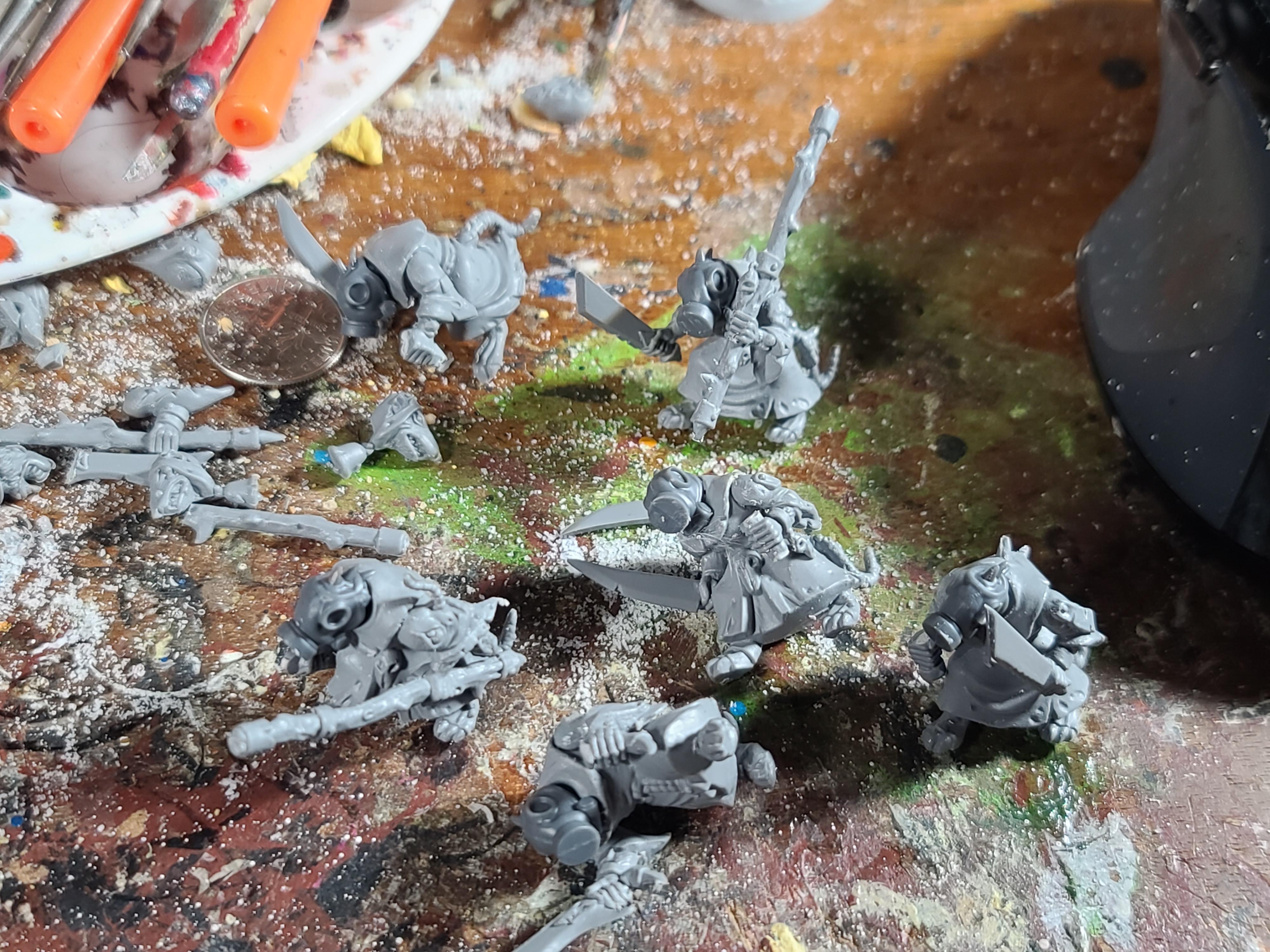 Games Workshop, Imperial Guard, Ratlings With Gatlings, Rats, Special Weapons Squad, Warhammer 40,000, Warhammer Fantasy