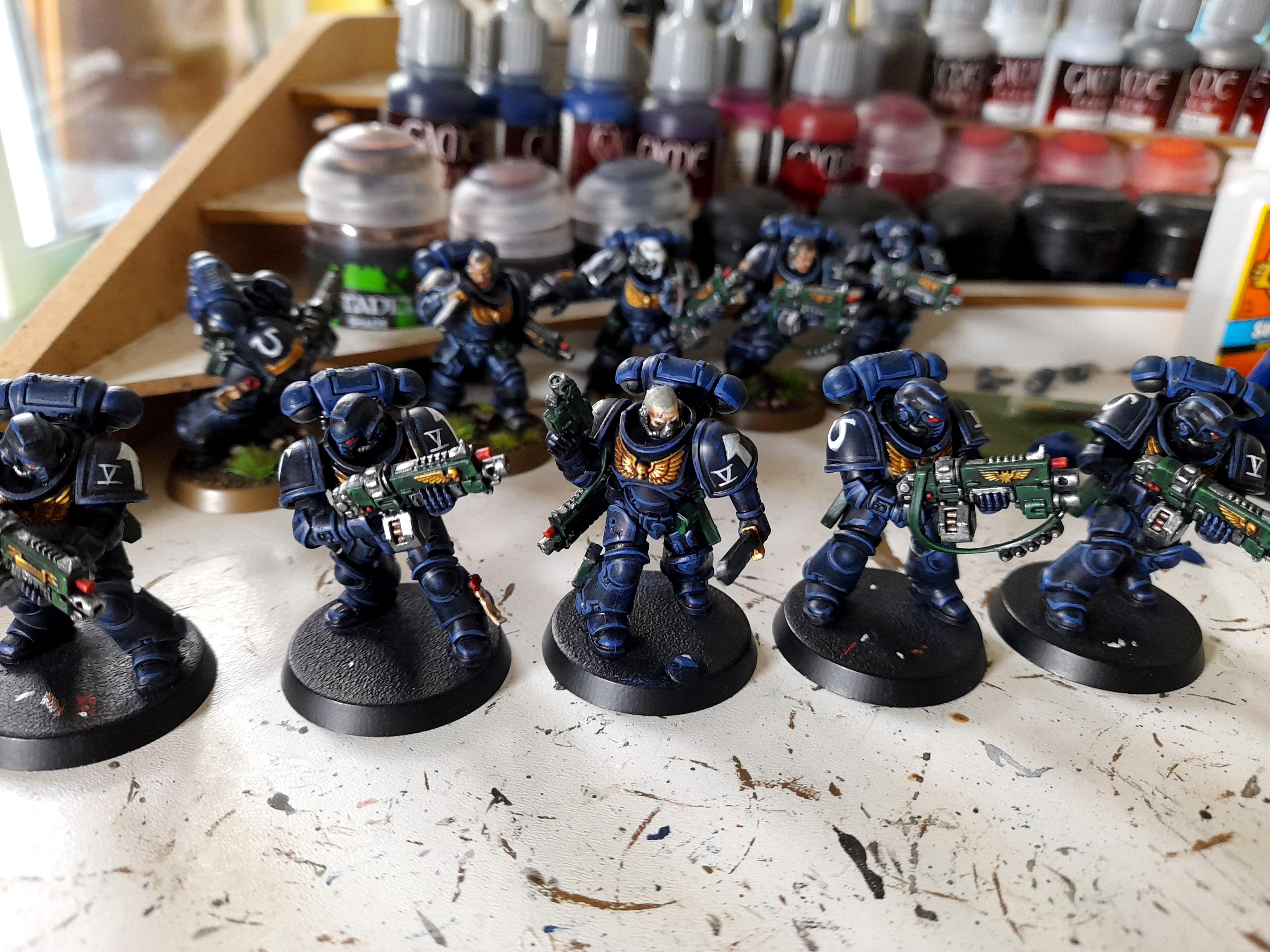 Auto Bolt Rifle, Intercessors, Primaris, Space Marines, Ultramarines