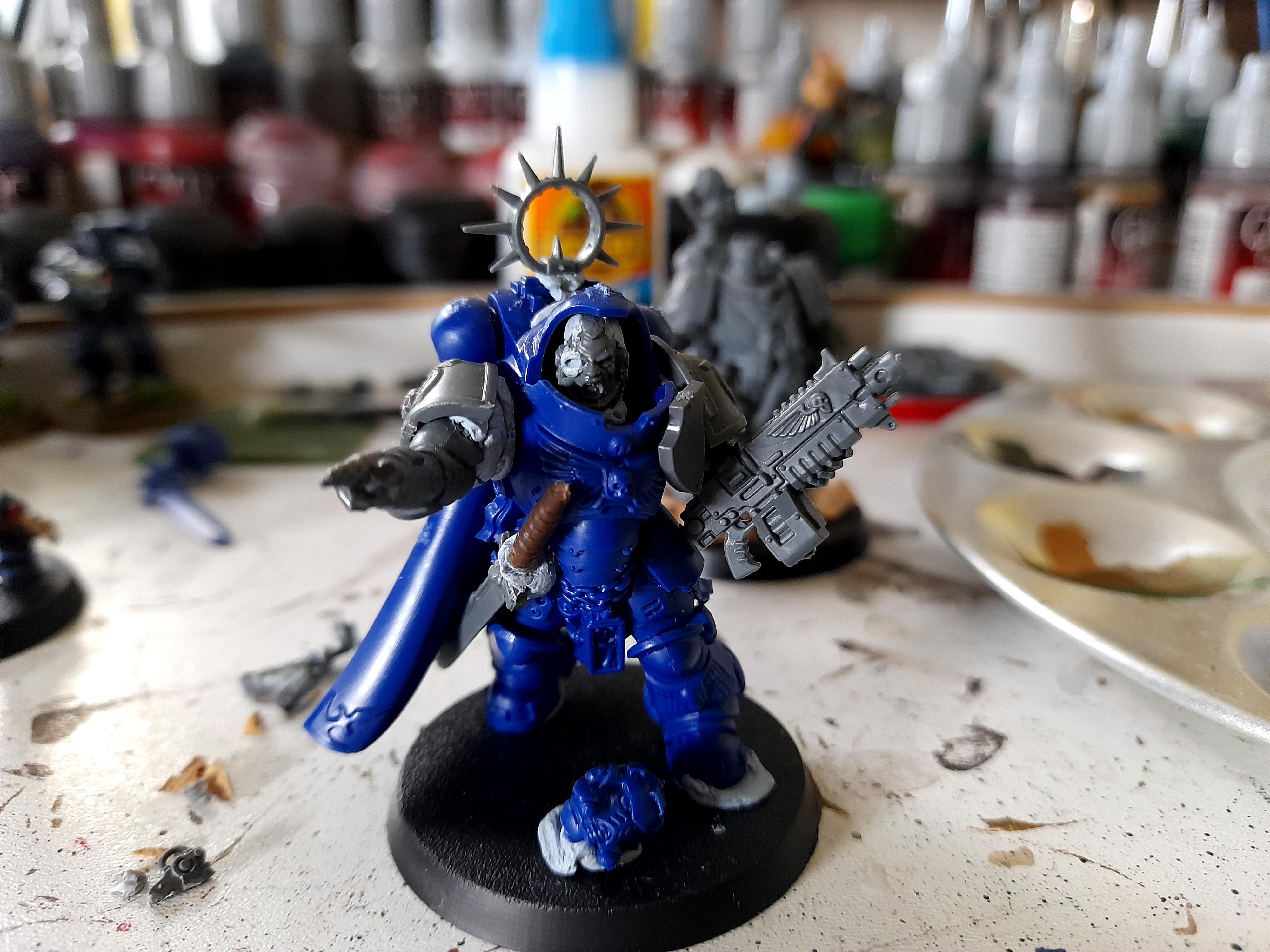 Auto Bolt Rifle, Intercessors, Primaris, Space Marines, Ultramarines