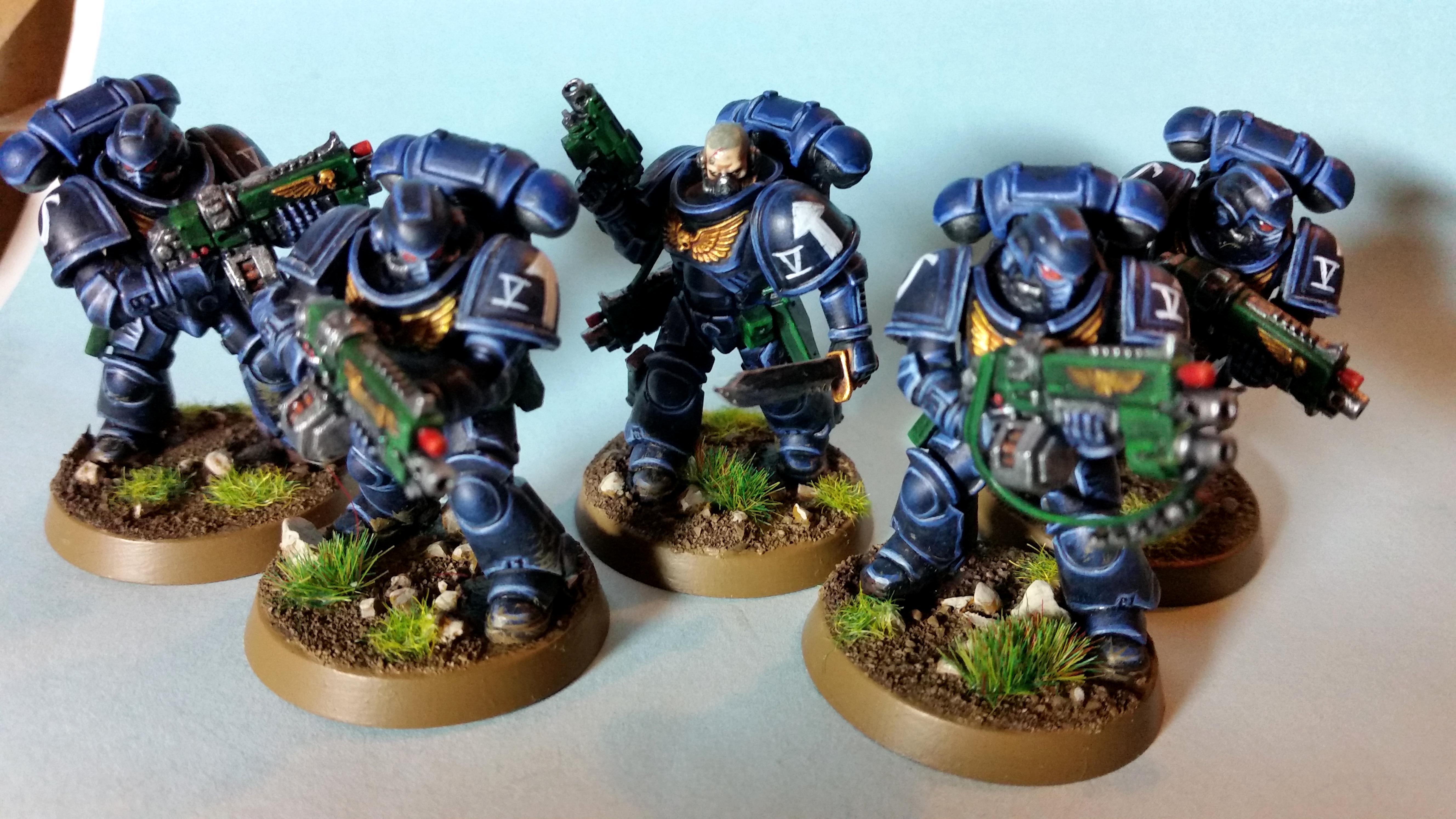 Auto Bolt Rifle, Intercessors, Primaris, Space Marines, Ultramarines