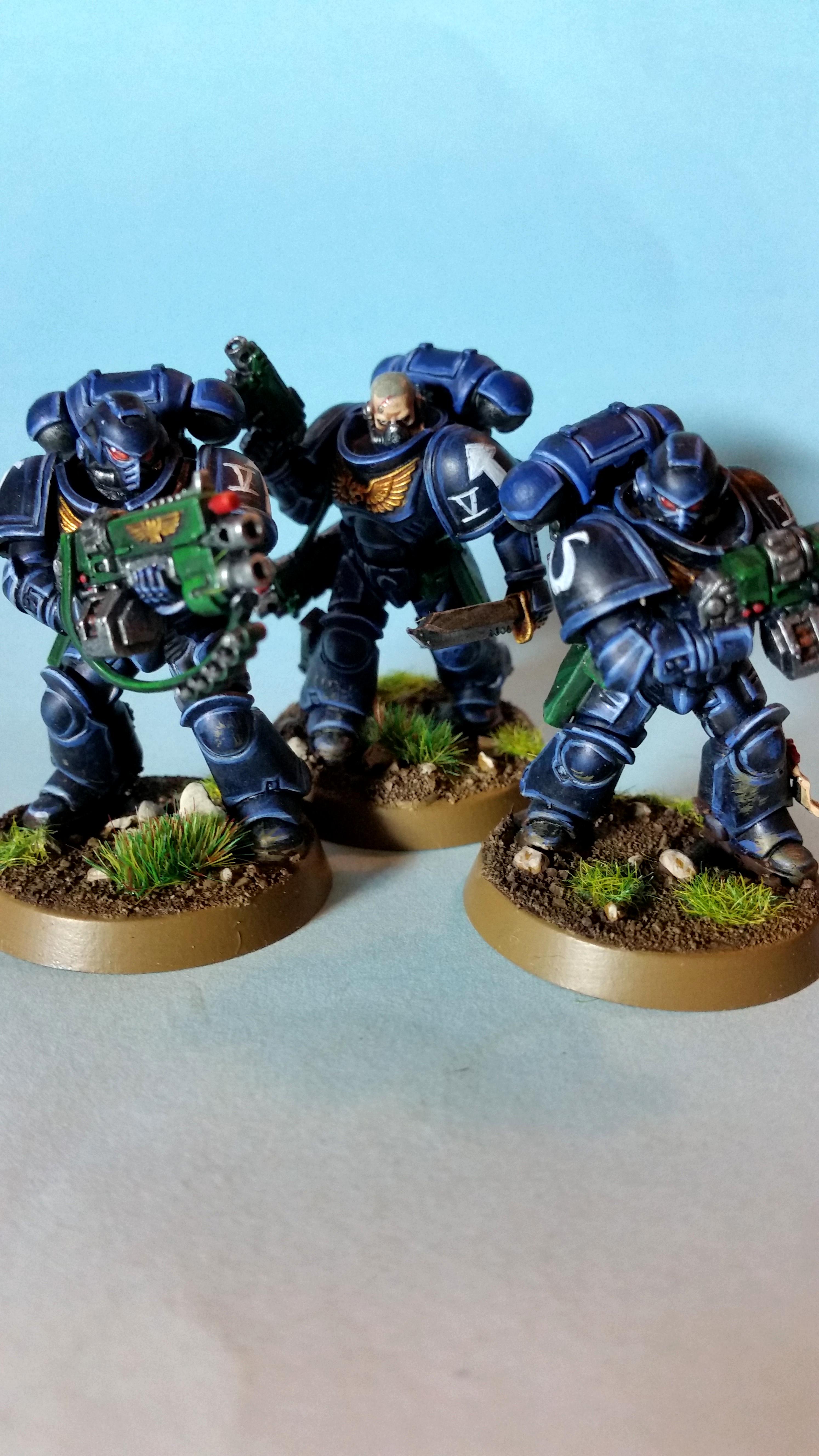 Auto Bolt Rifle, Intercessors, Primaris, Space Marines, Ultramarines