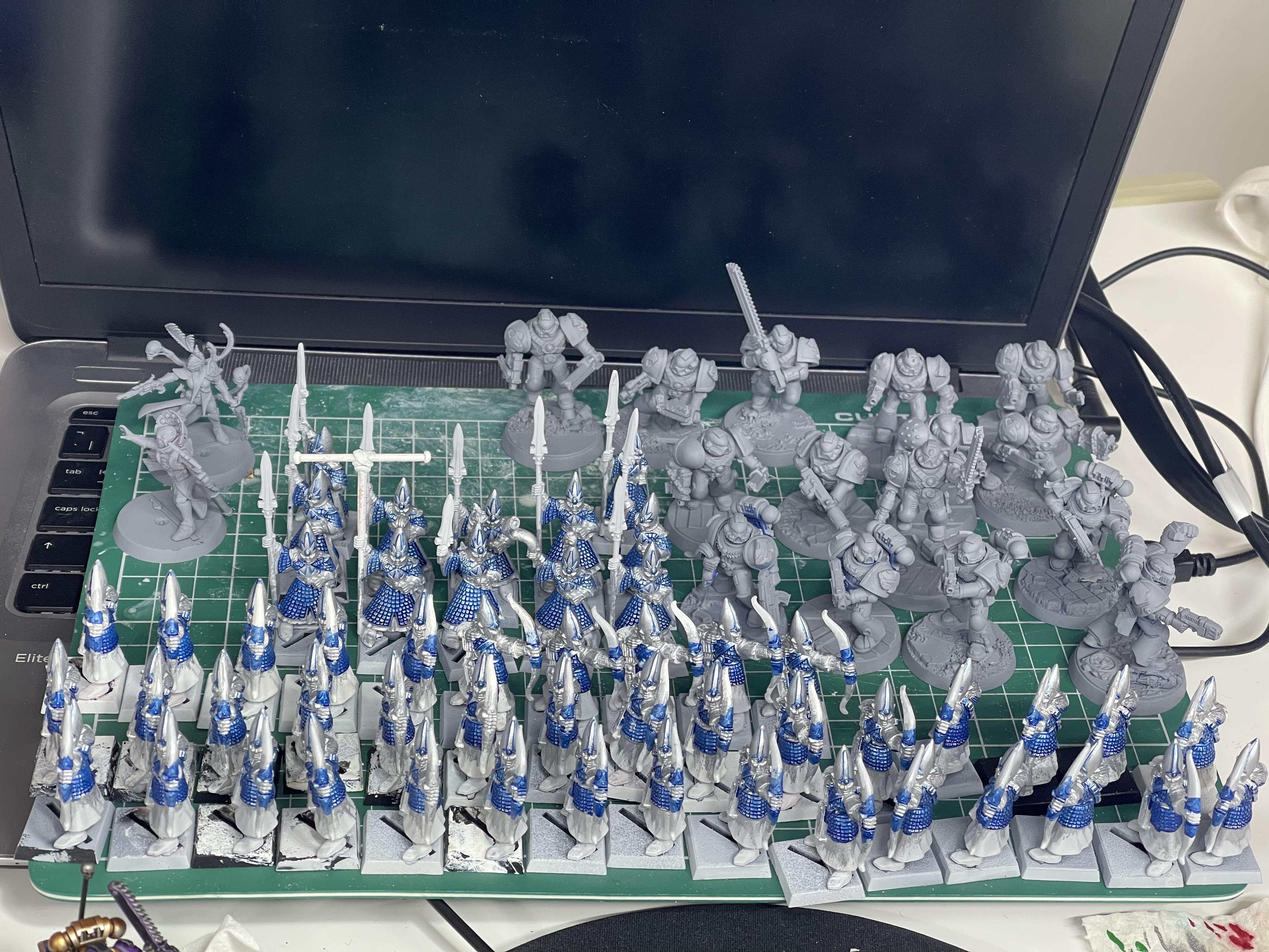 4th Edition, 5th Edition, Archers, Boxset, High Elves, Spearmen, Warhammer Fantasy, Work In Progress