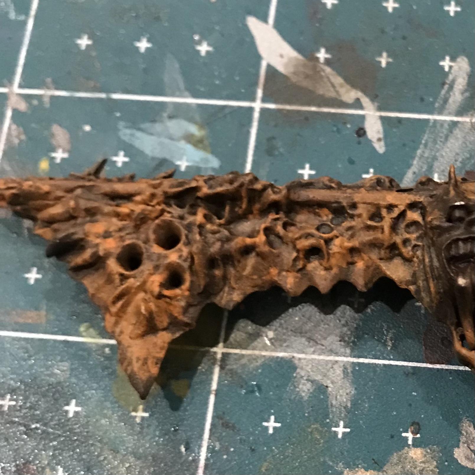 54mm, Chaos Space Marines, Conversion, Daemon Prince, Greenstuff, Inquisitor, Metal Miniatures, Nugle Conversion, Nurgle, Warhammer 40,000
