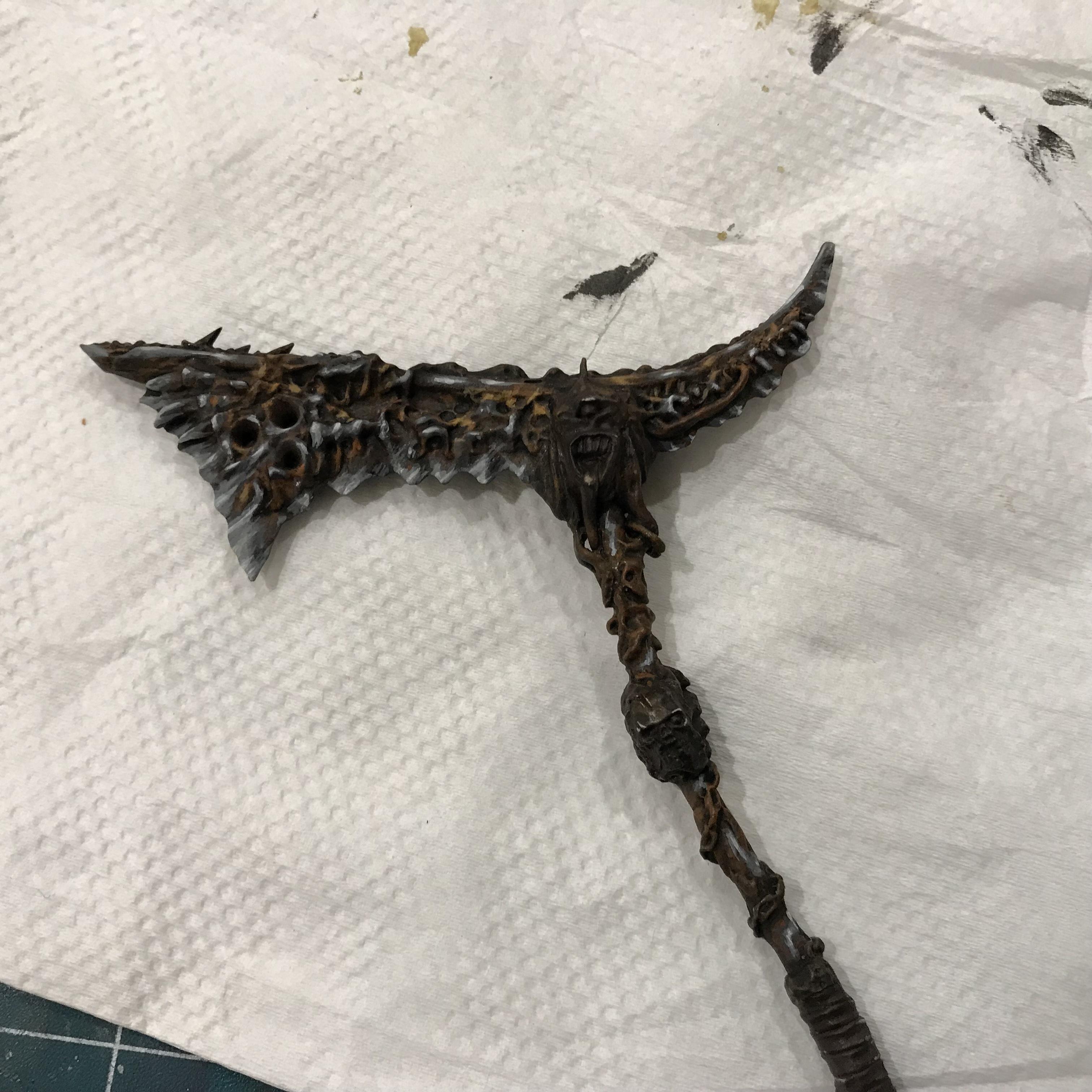 54mm, Chaos Space Marines, Conversion, Daemon Prince, Greenstuff, Inquisitor, Metal Miniatures, Nugle Conversion, Nurgle, Warhammer 40,000