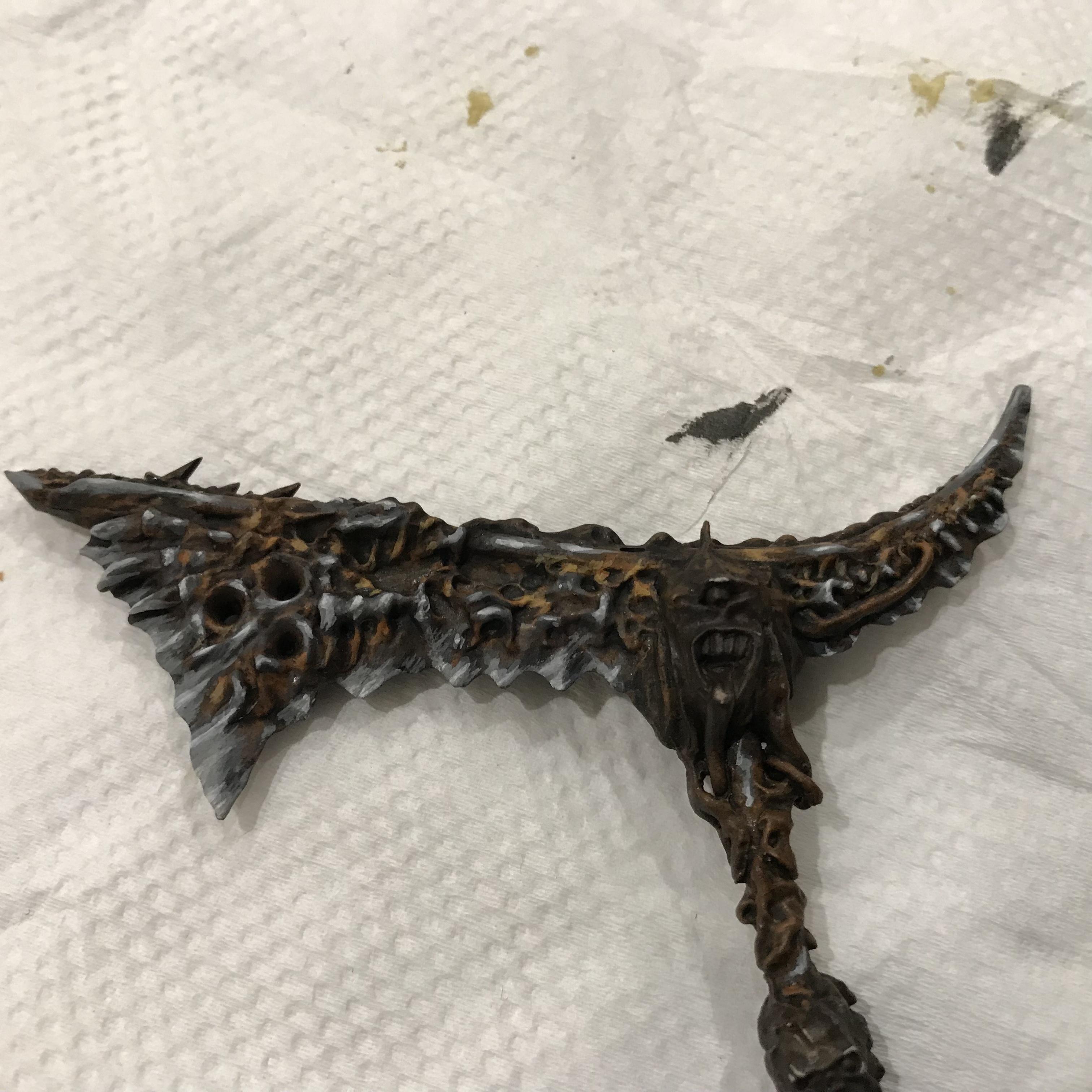 54mm, Chaos Space Marines, Conversion, Daemon Prince, Greenstuff, Inquisitor, Metal Miniatures, Nugle Conversion, Nurgle, Warhammer 40,000