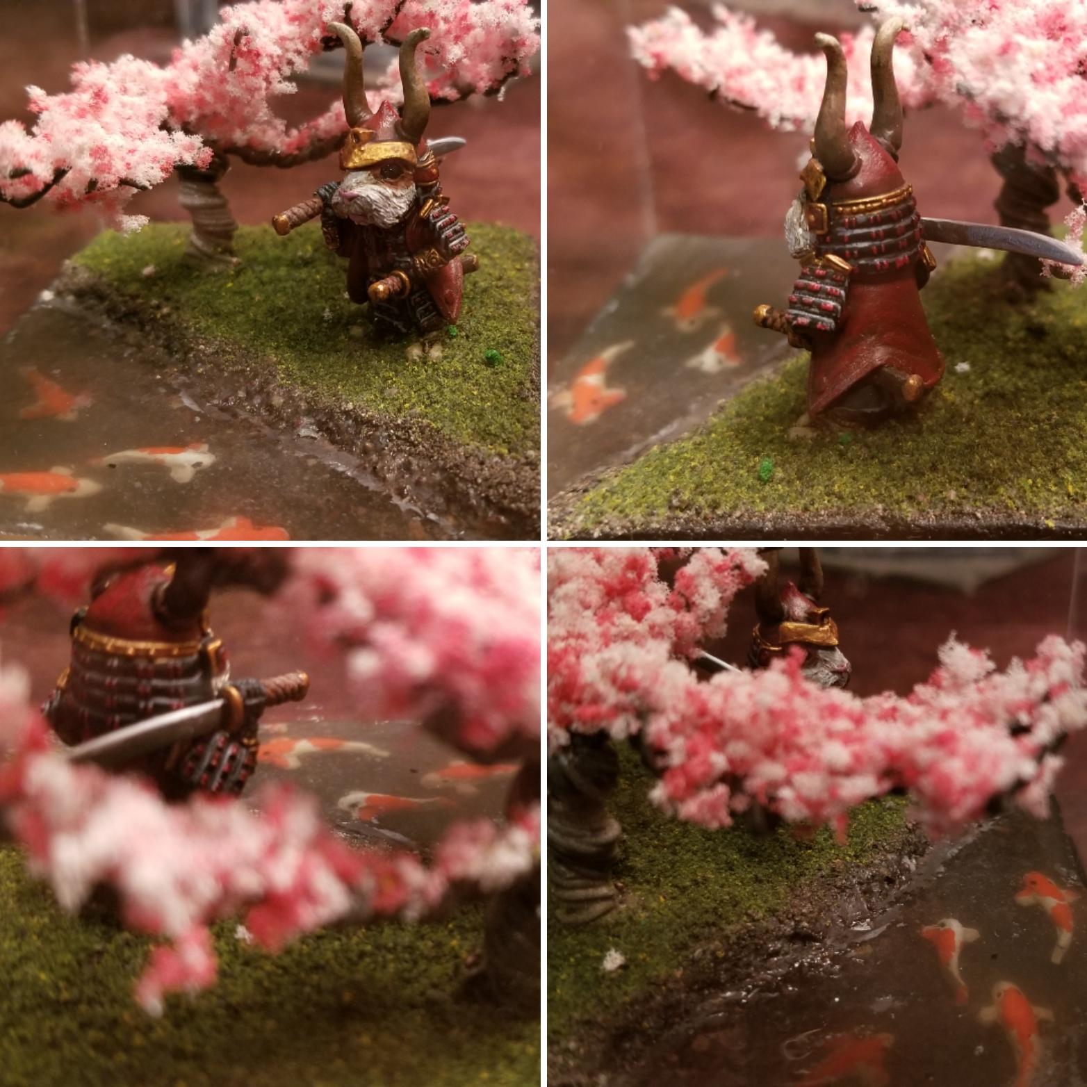 Cherry Blossom, Guinea, Pig, Samurai