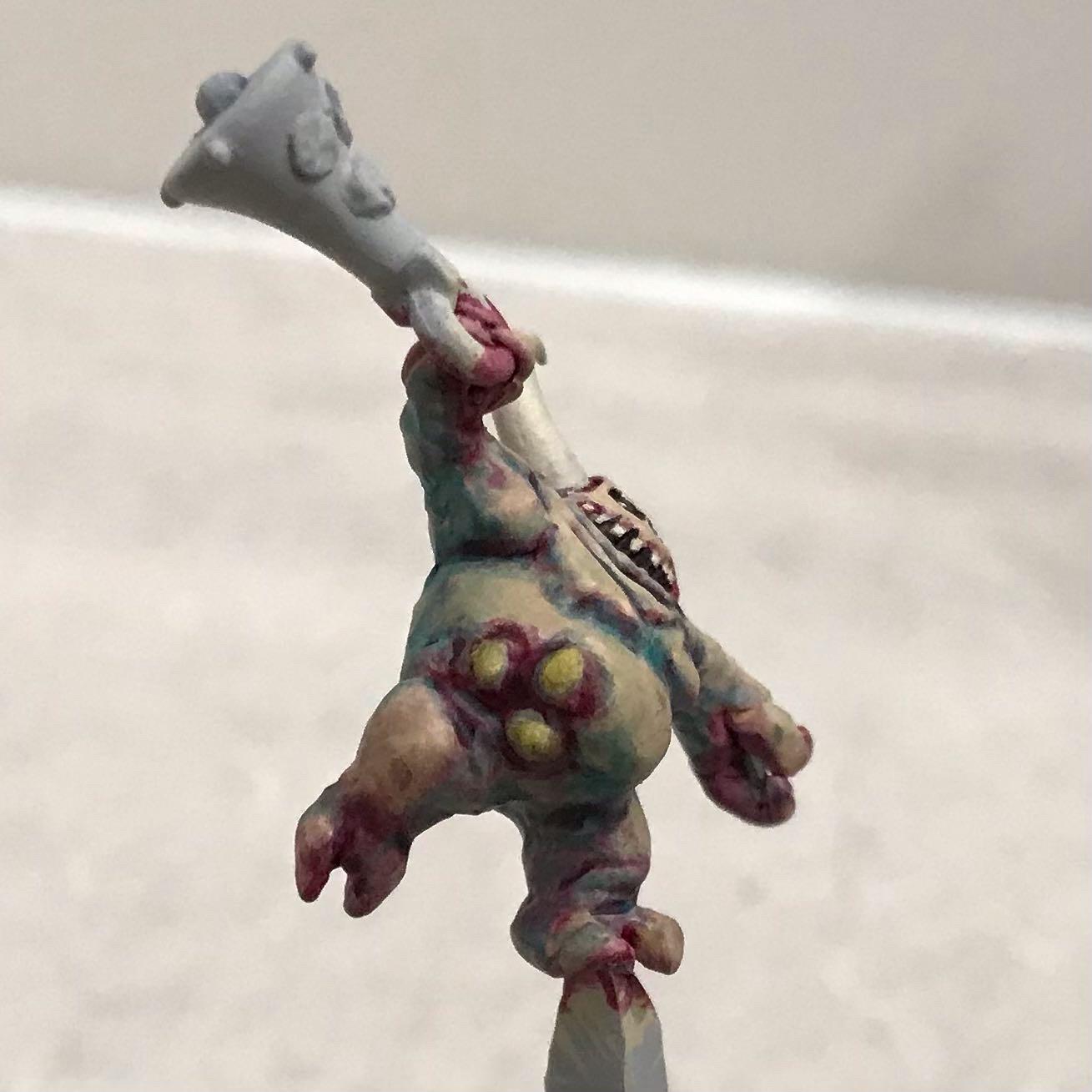 54mm, Chaos Space Marines, Conversion, Daemon Prince, Greenstuff, Inquisitor, Metal Miniatures, Nugle Conversion, Nurgle, Warhammer 40,000
