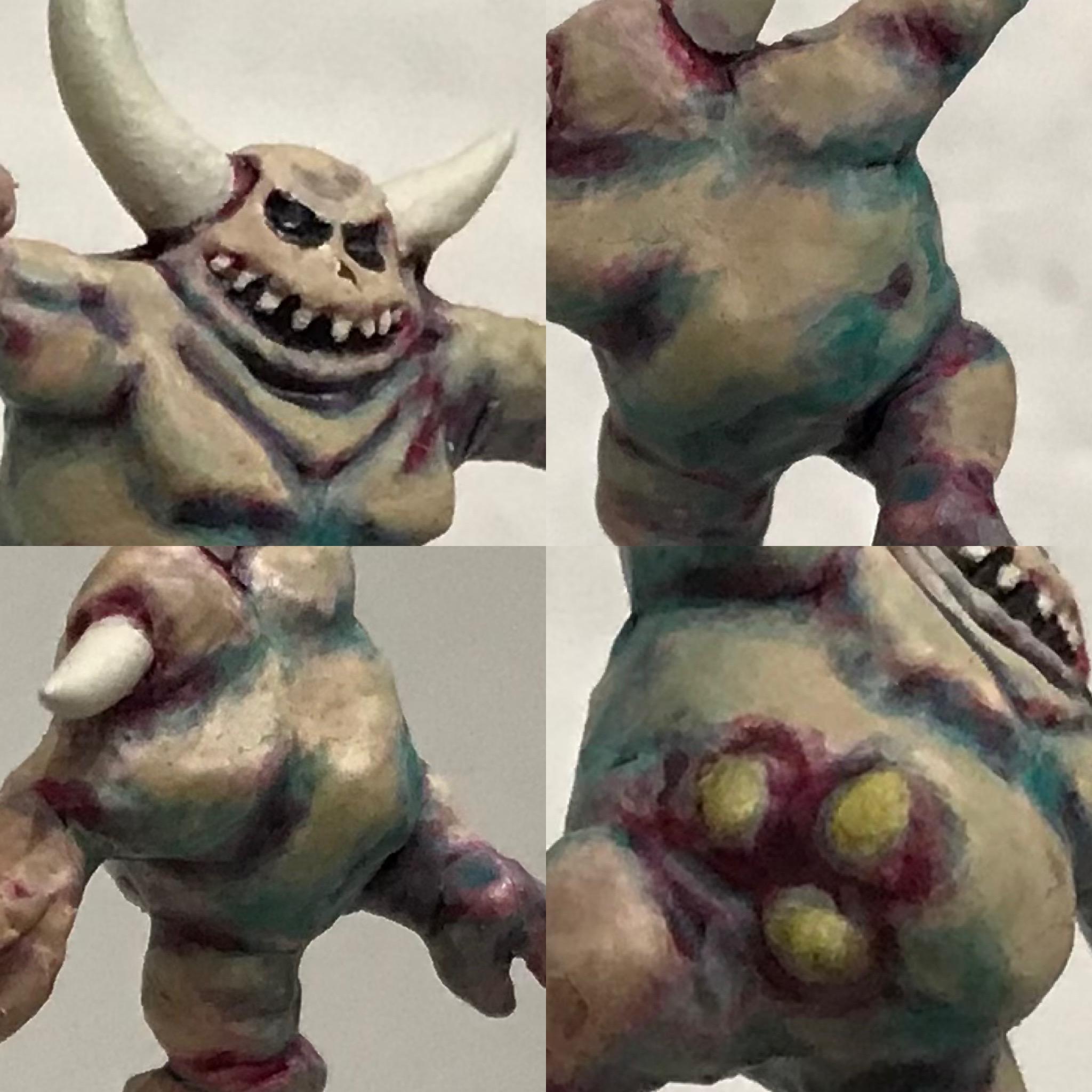 54mm, Chaos Space Marines, Conversion, Daemon Prince, Greenstuff, Inquisitor, Metal Miniatures, Nugle Conversion, Nurgle, Warhammer 40,000