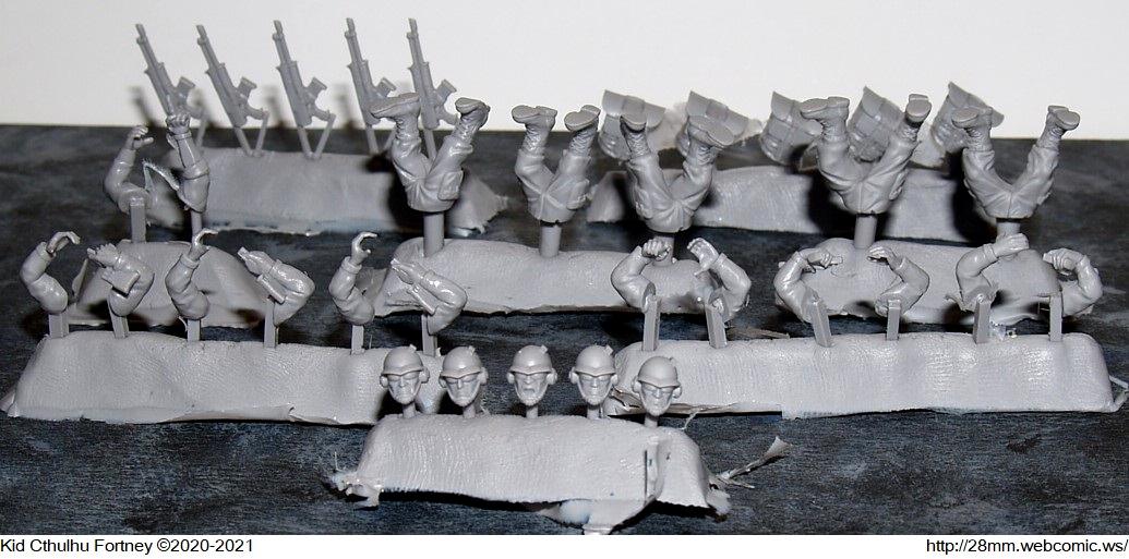28mm Webcomic, Mad Robot, Tempest, Work In Progress