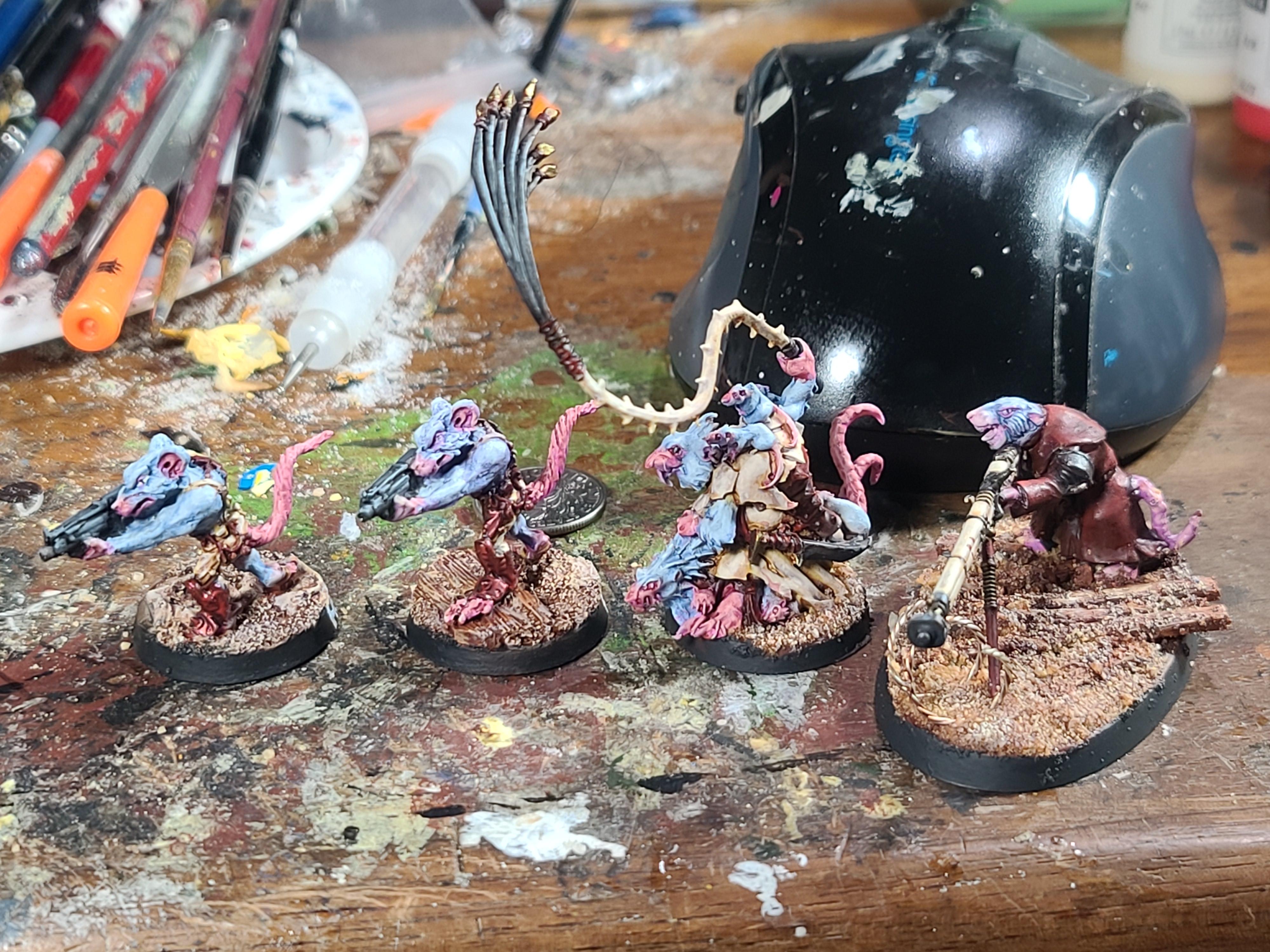 Adeptus Mechanicus, Demon World, Games Workshop, Imperial Guard, Ratlings With Gatlings, Rats, Skaven, Transuranic Arquebus, Warhammer 40,000, Warhammer Fantasy