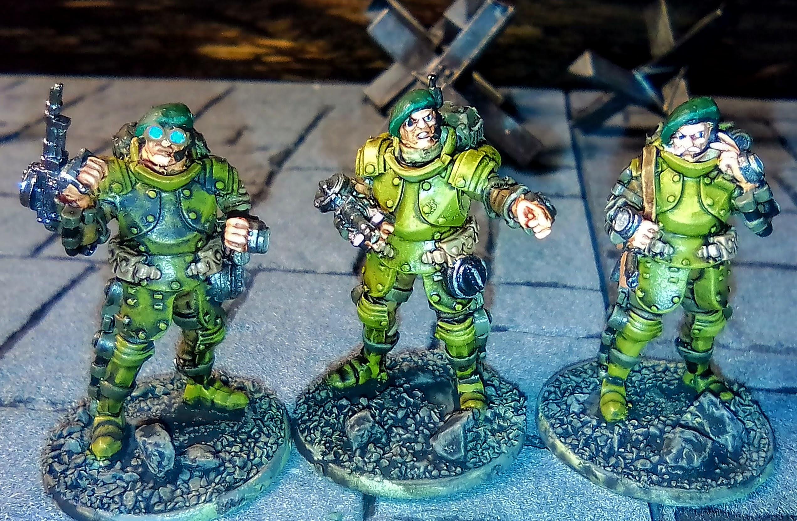 28mm, Konflict 47, British Galahad Armoured Infantry Officers