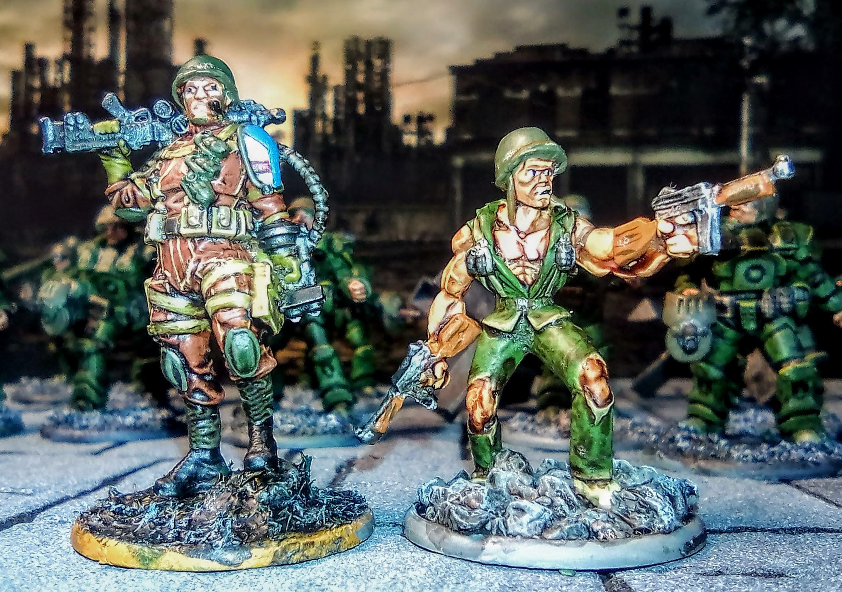 28mm, Konflict 47, Sargent Rock and freind