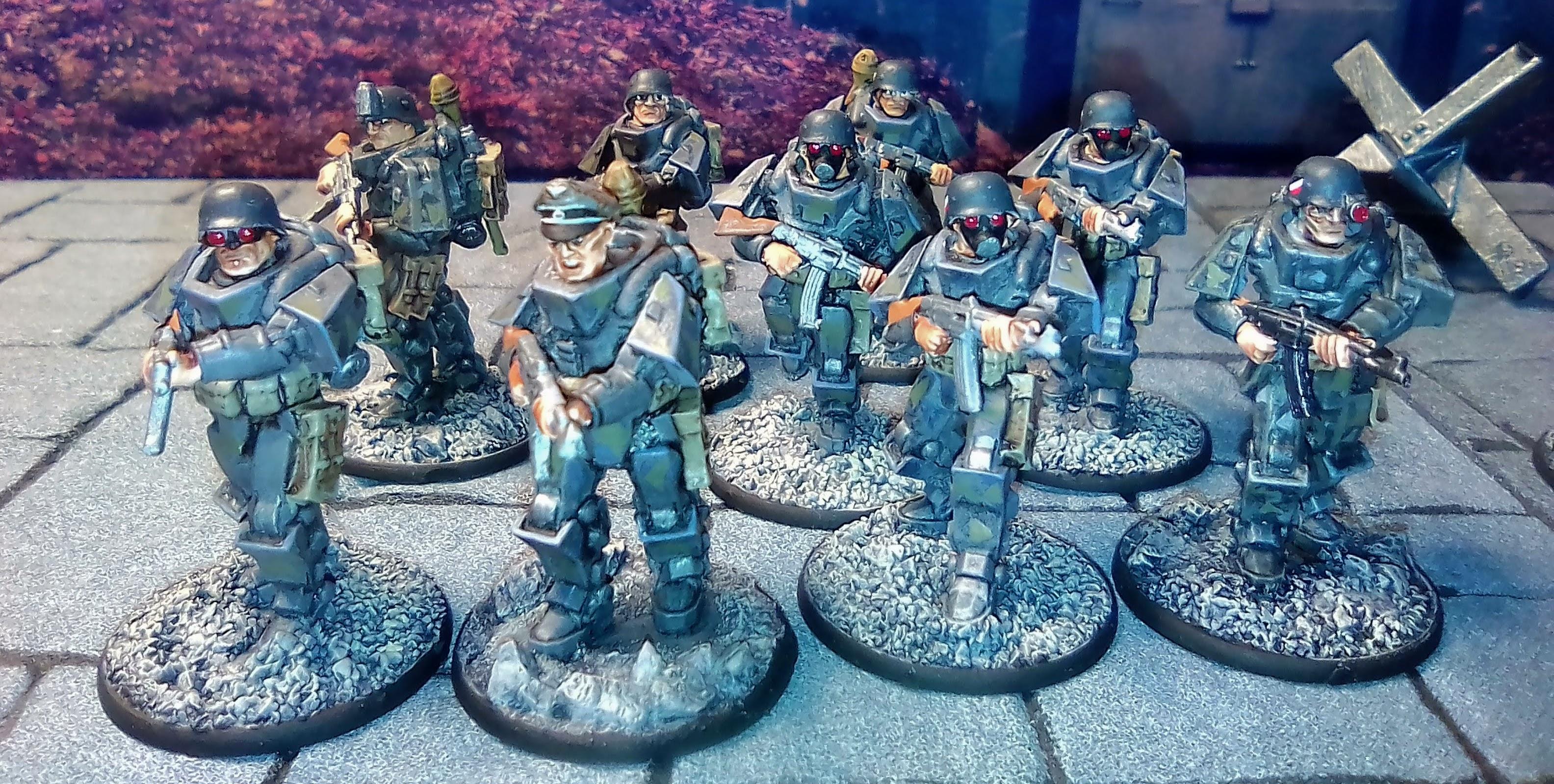 28mm, Konflict 47, German Heavy Infantry KF'47