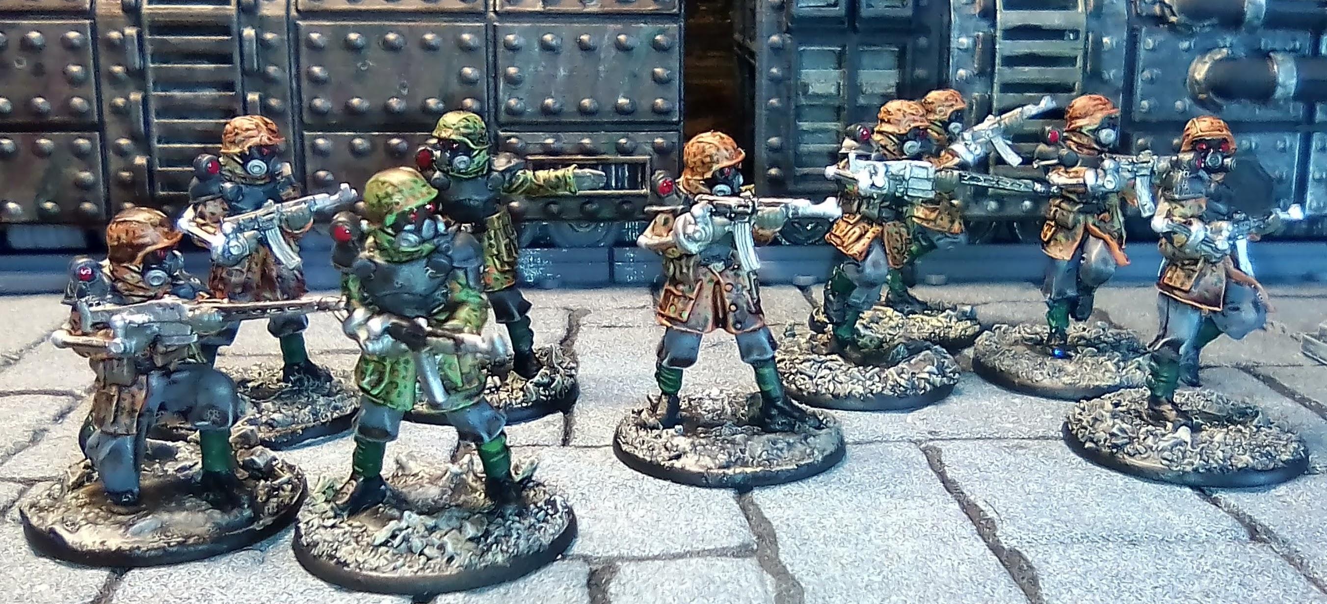 28mm, Konflict 47, Waffen-SS Shocktrooper Squad