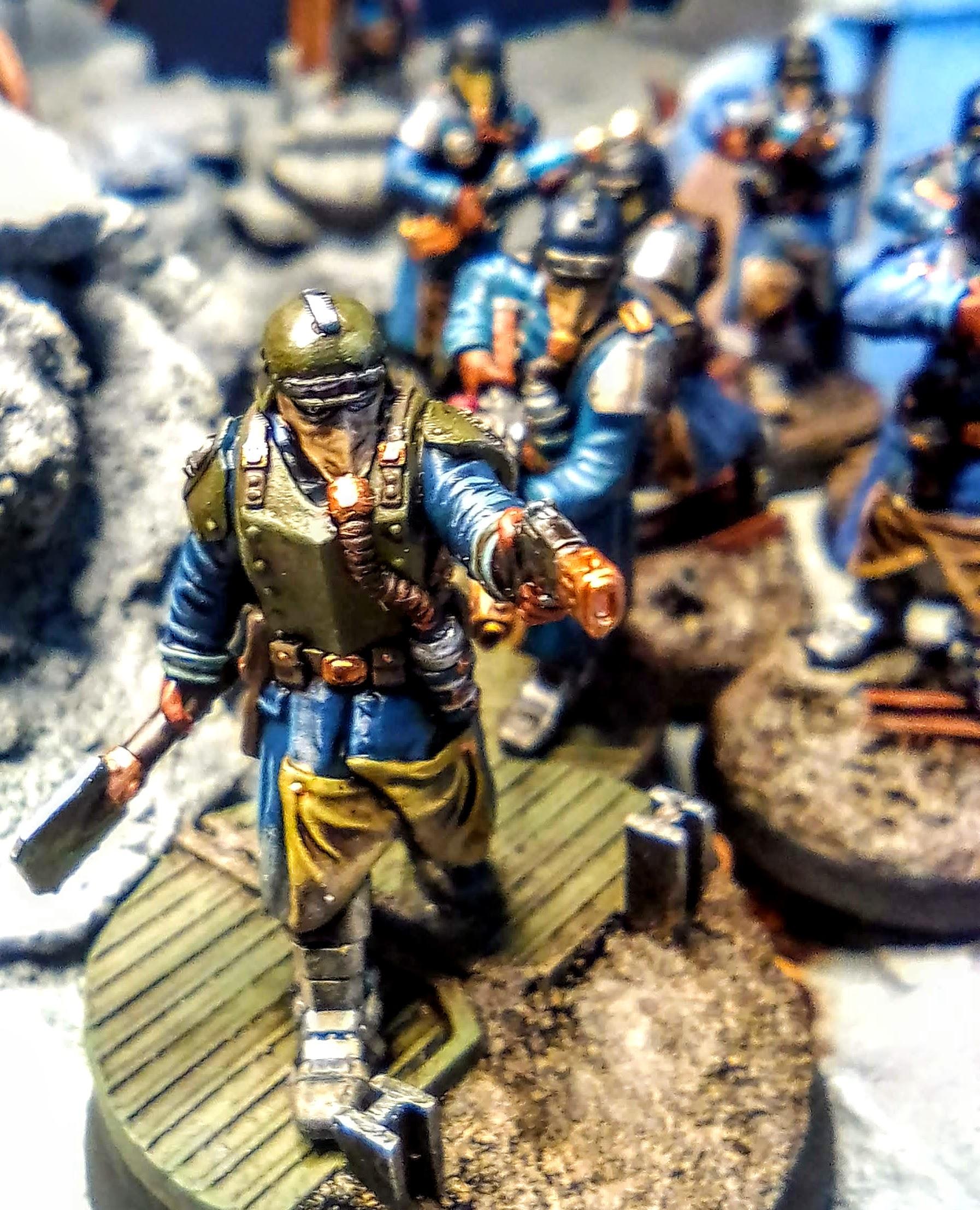 28mm, 3d Printed, Dkk, Imperial Guard Death Korps Army, Proxy, Red Maker, Warhammer 40,000