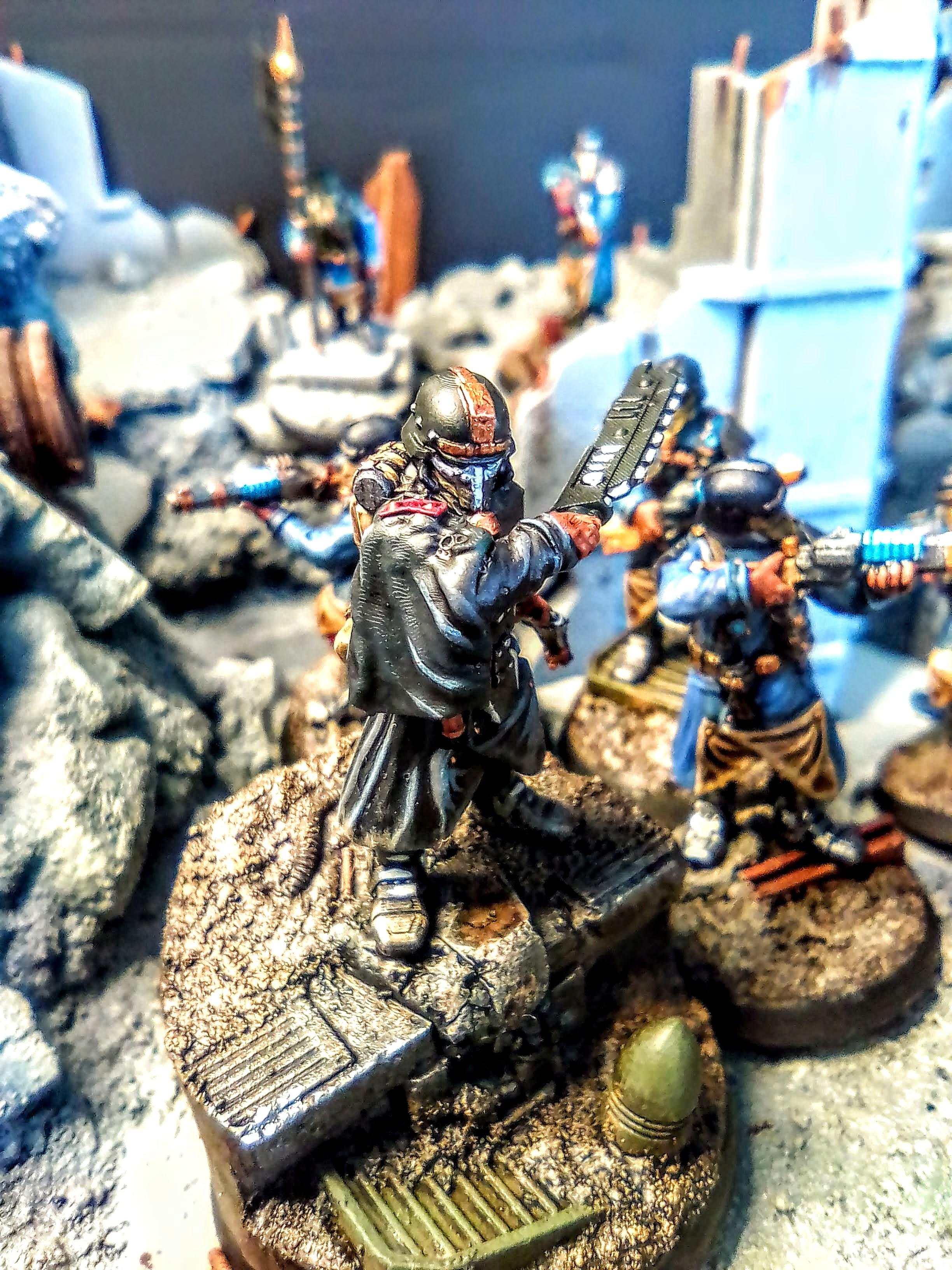 28mm, 3d Printed, Dkk, Grim Skull Miniatures, Imperial Guard Death Korps Army, Proxy, Red Maker, Warhammer 40,000