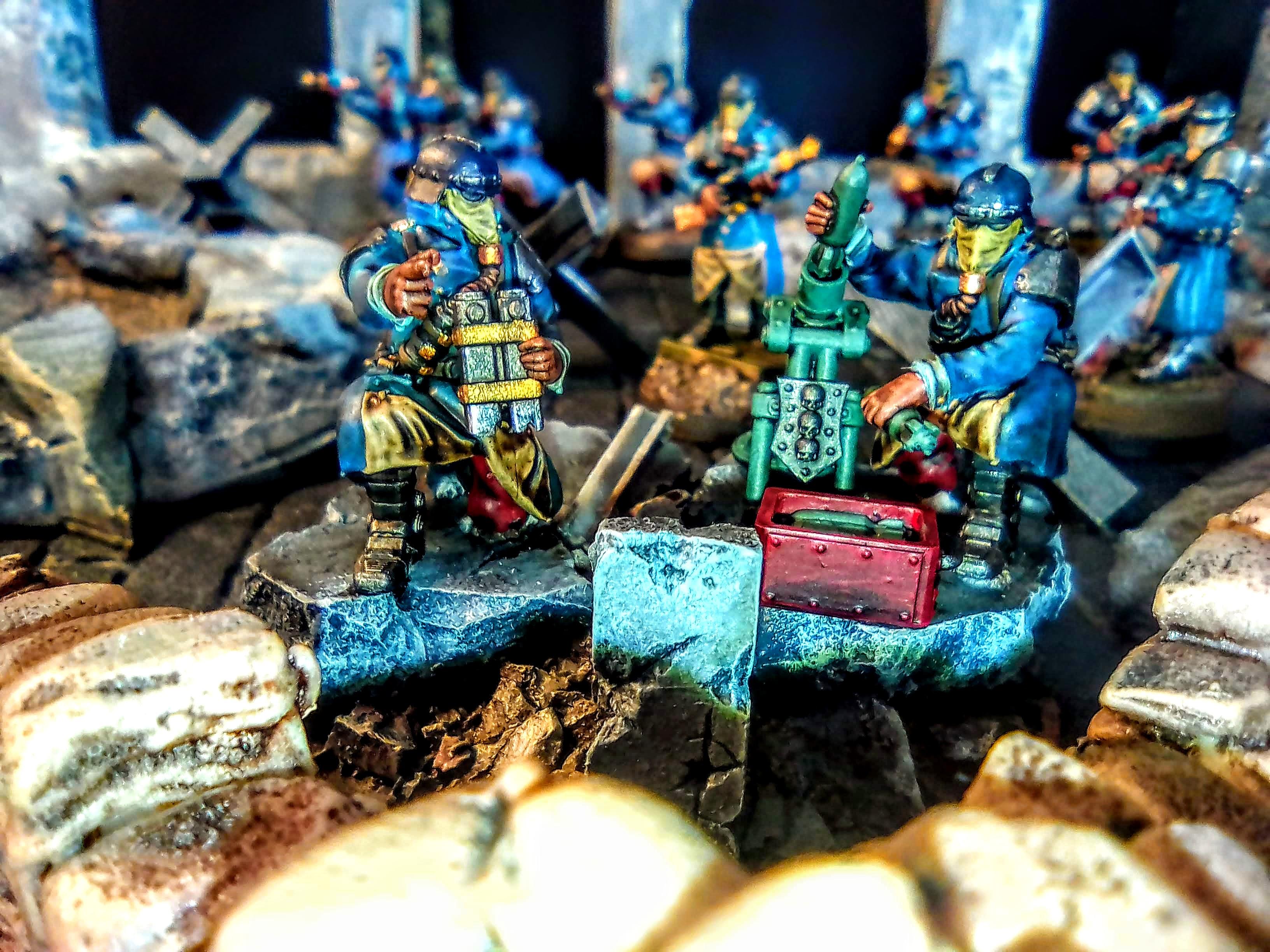 28mm, 3d Printed, Dkk, Grim Skull Miniatures, Imperial Guard Death Korps Army, Proxy, Red Maker, Warhammer 40,000