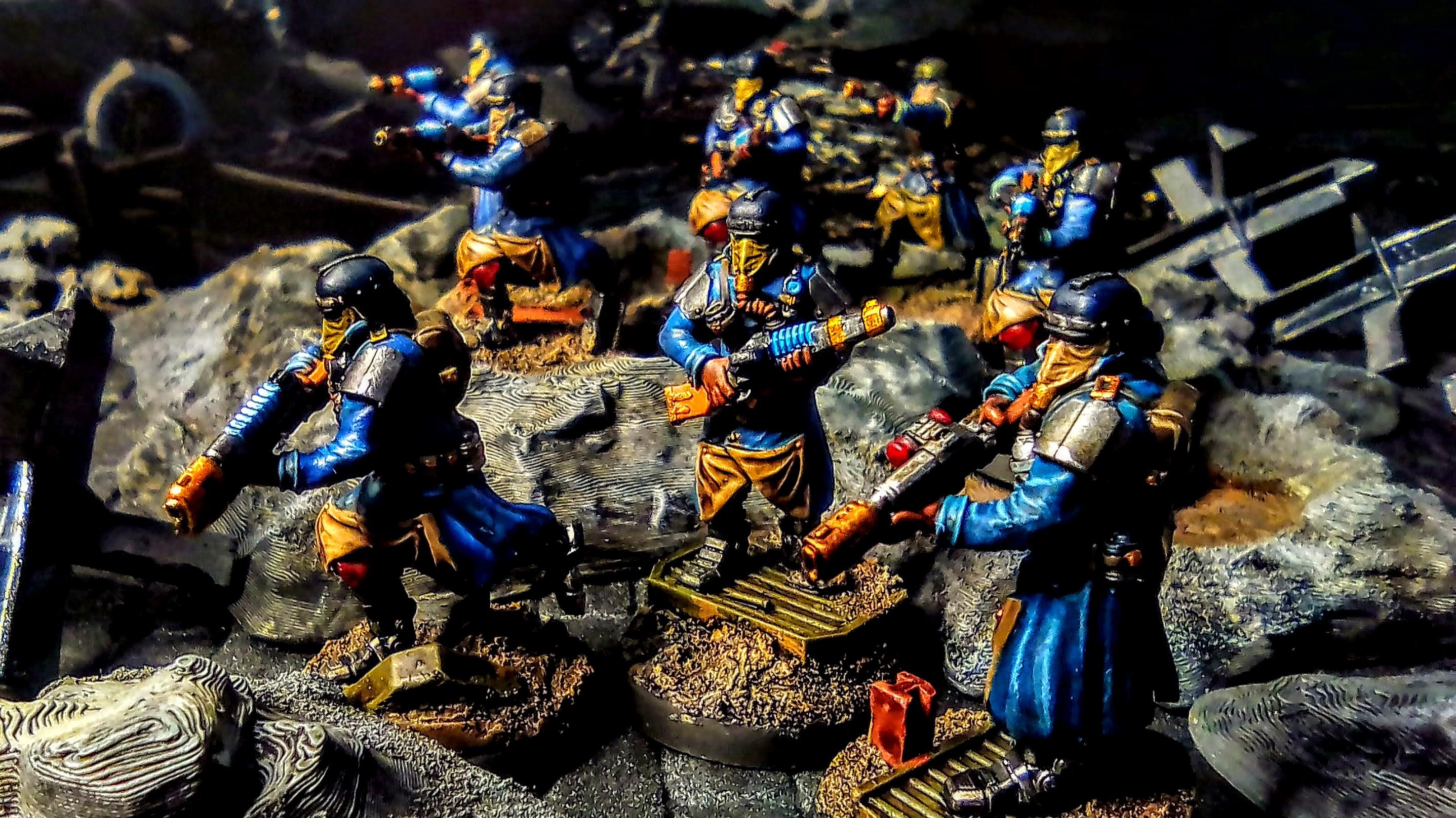 28mm, 3d Printed, Dkk, Grim Skull Miniatures, Imperial Guard Death Korps Army, Proxy, Red Maker, Warhammer 40,000