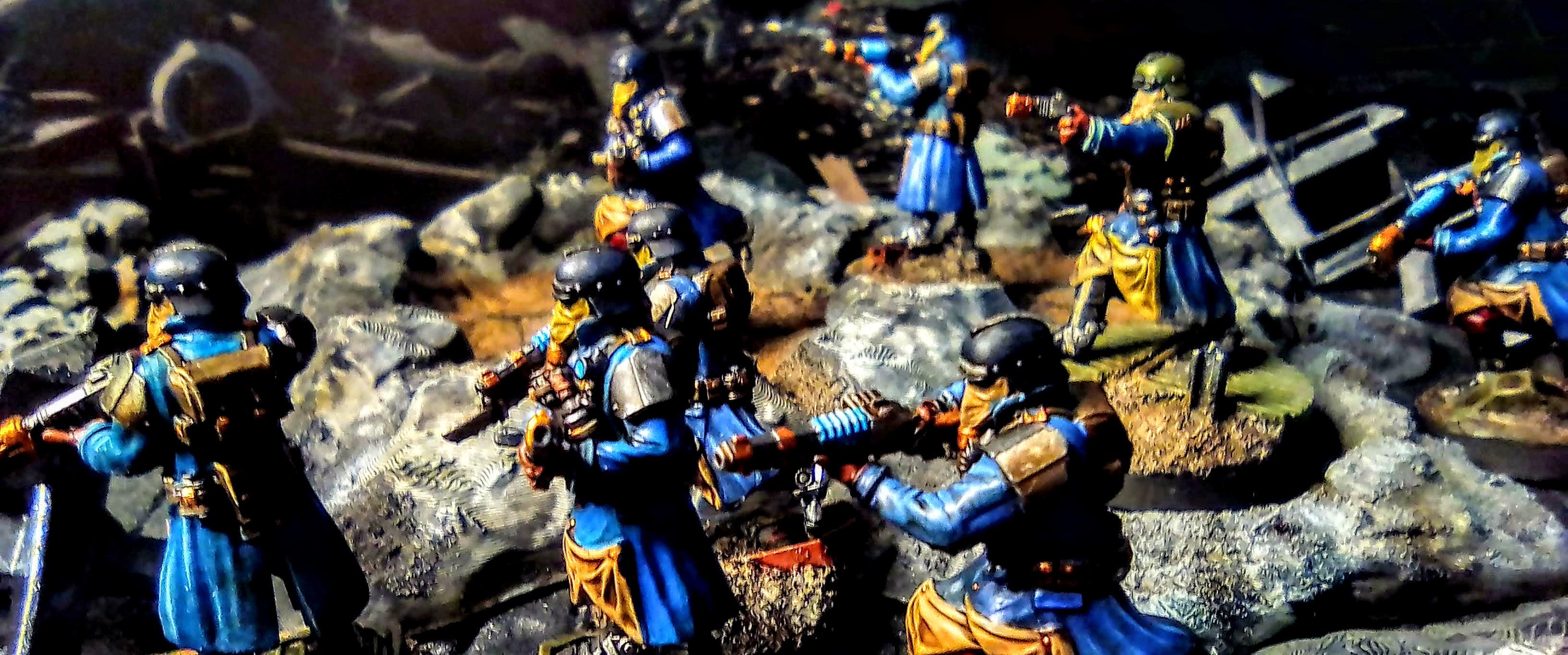 28mm, 3d Printed, Dkk, Grim Skull Miniatures, Imperial Guard Death Korps Army, Proxy, Red Maker, Warhammer 40,000