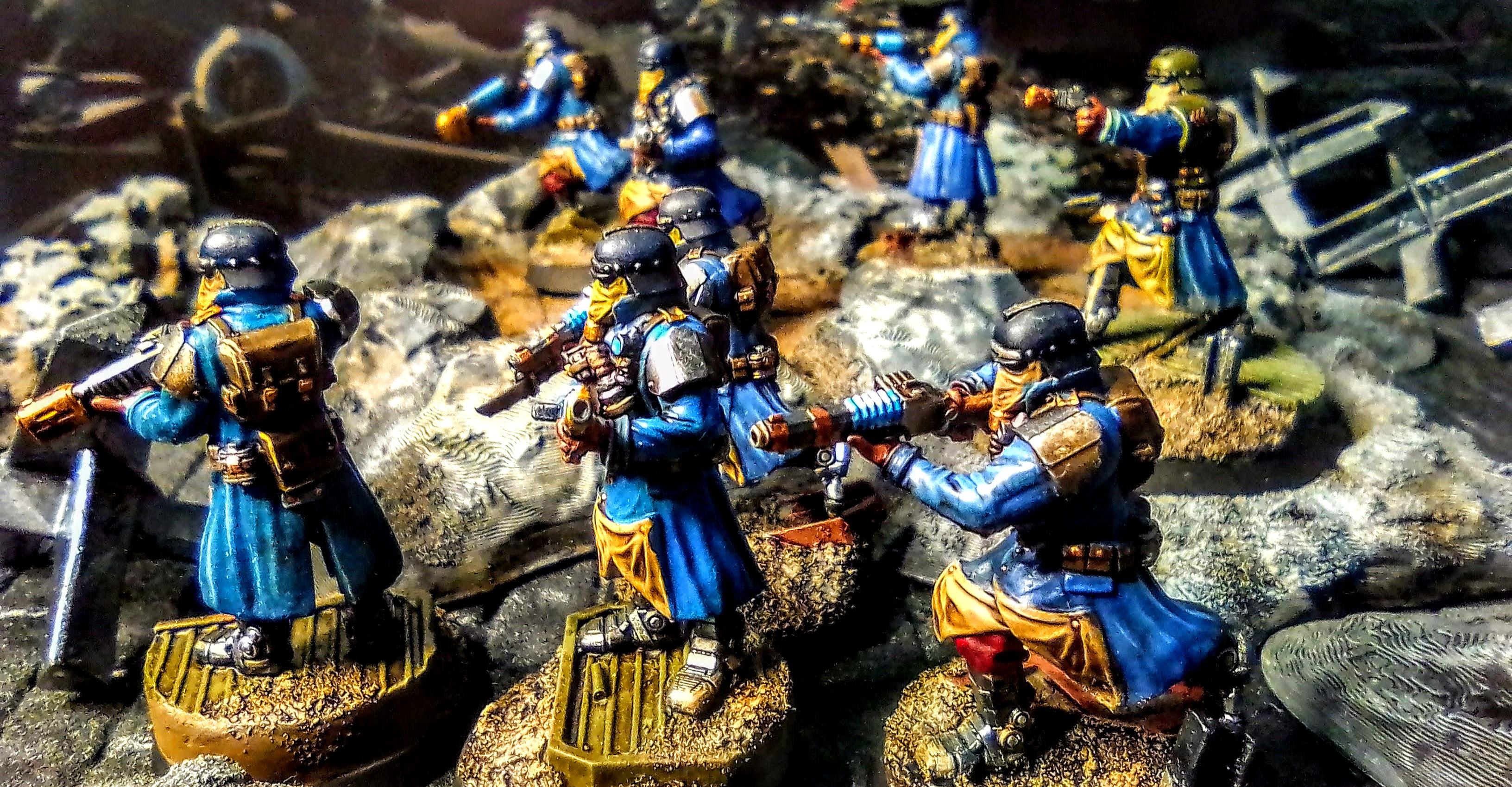 28mm, 3d Printed, Dkk, Grim Skull Miniatures, Imperial Guard Death Korps Army, Proxy, Red Maker, Warhammer 40,000
