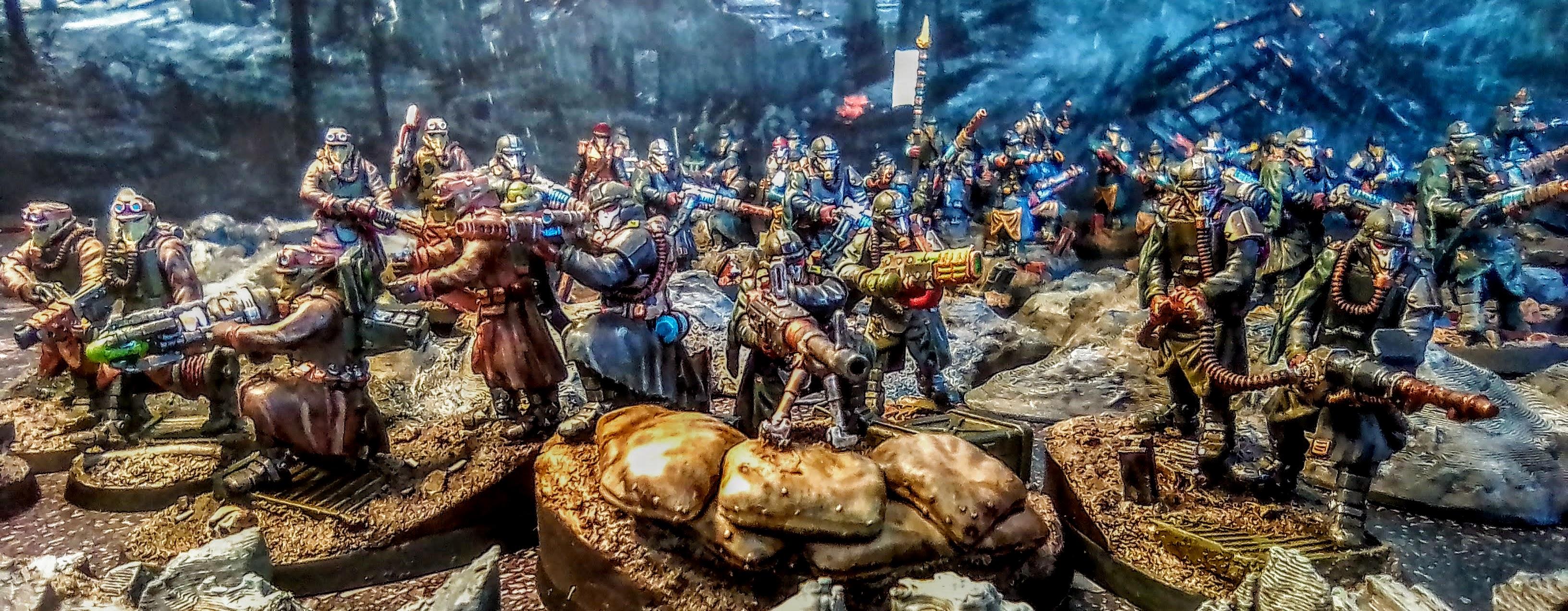 28mm, 3d Printed, Dkk, Grim Skull Miniatures, Imperial Guard Death Korps Army, Proxy, Red Maker, Warhammer 40,000