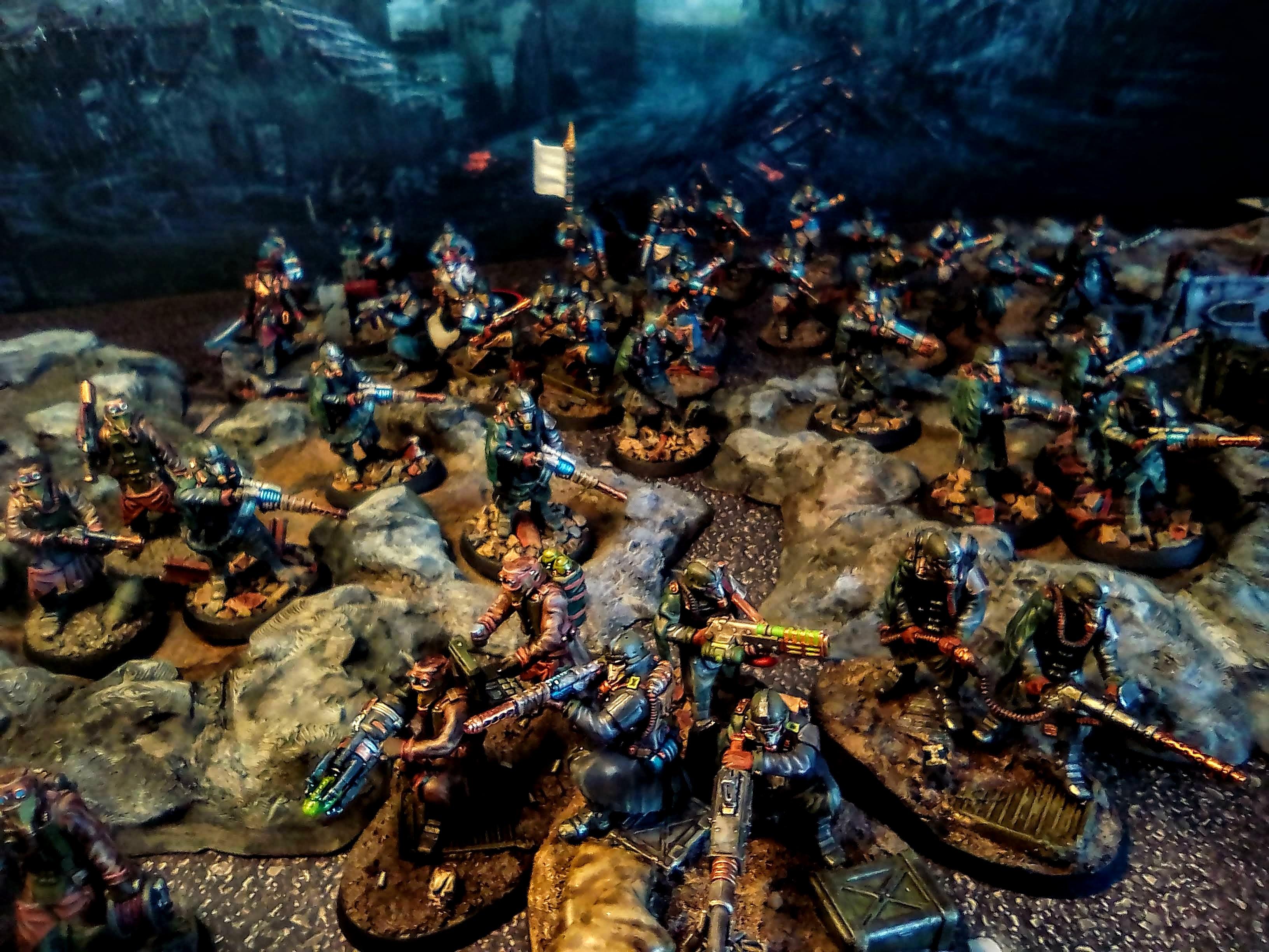 28mm, 3d Printed, Dkk, Grim Skull Miniatures, Imperial Guard Death Korps Army, Proxy, Red Maker, Warhammer 40,000