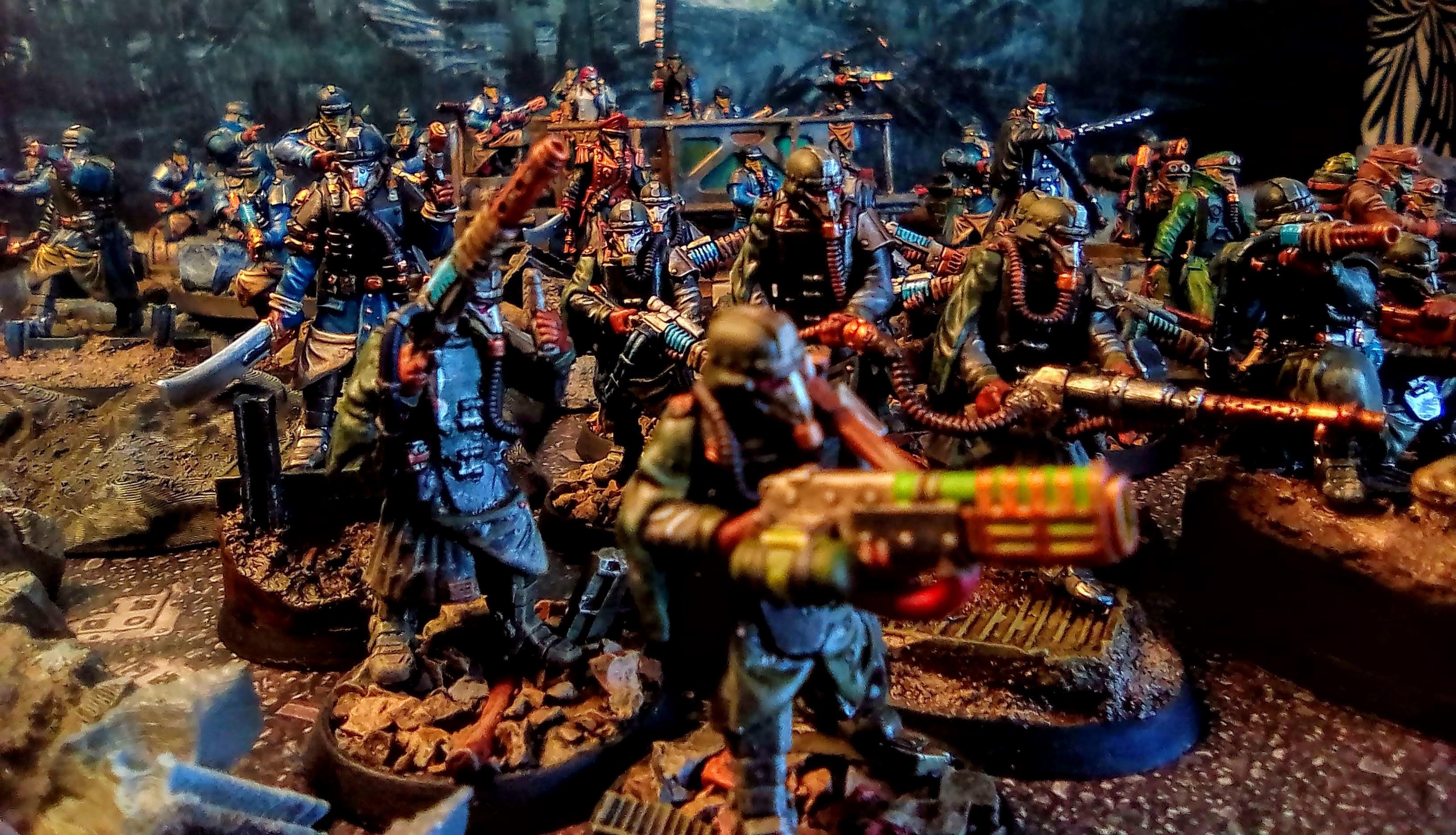 28mm, 3d Printed, Dkk, Imperial Guard Death Korps Army, Proxy, Red Maker, Warhammer 40,000